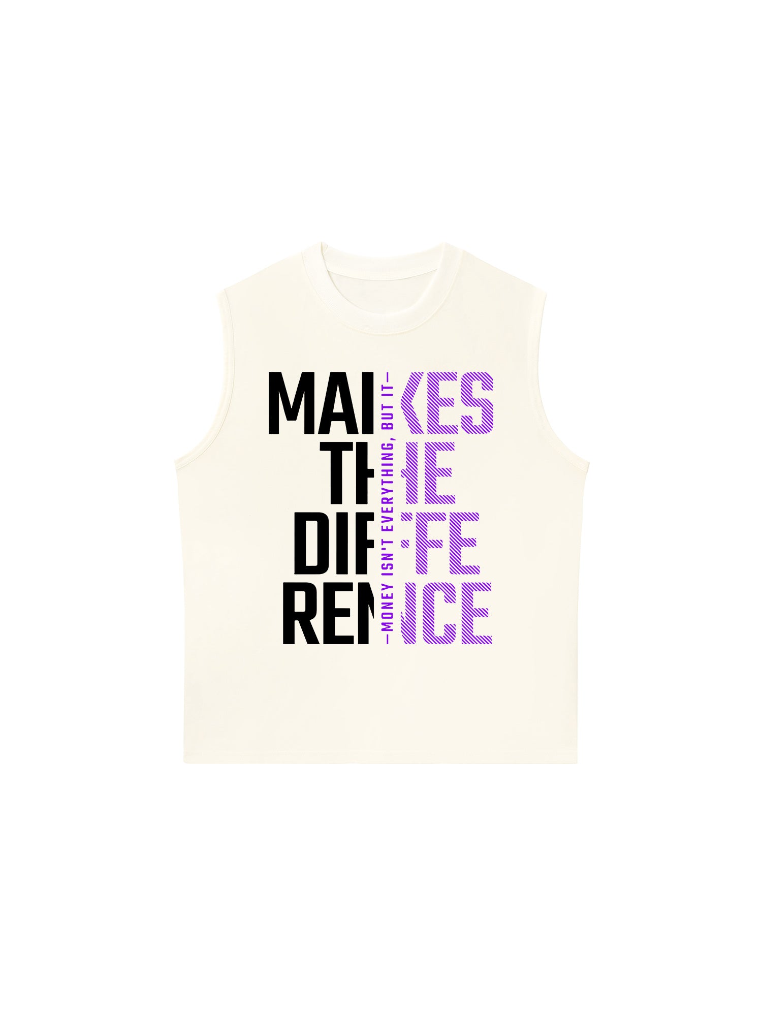 Áo Ba Lỗ Relaxed Fit Money Motivational Modern Typographic