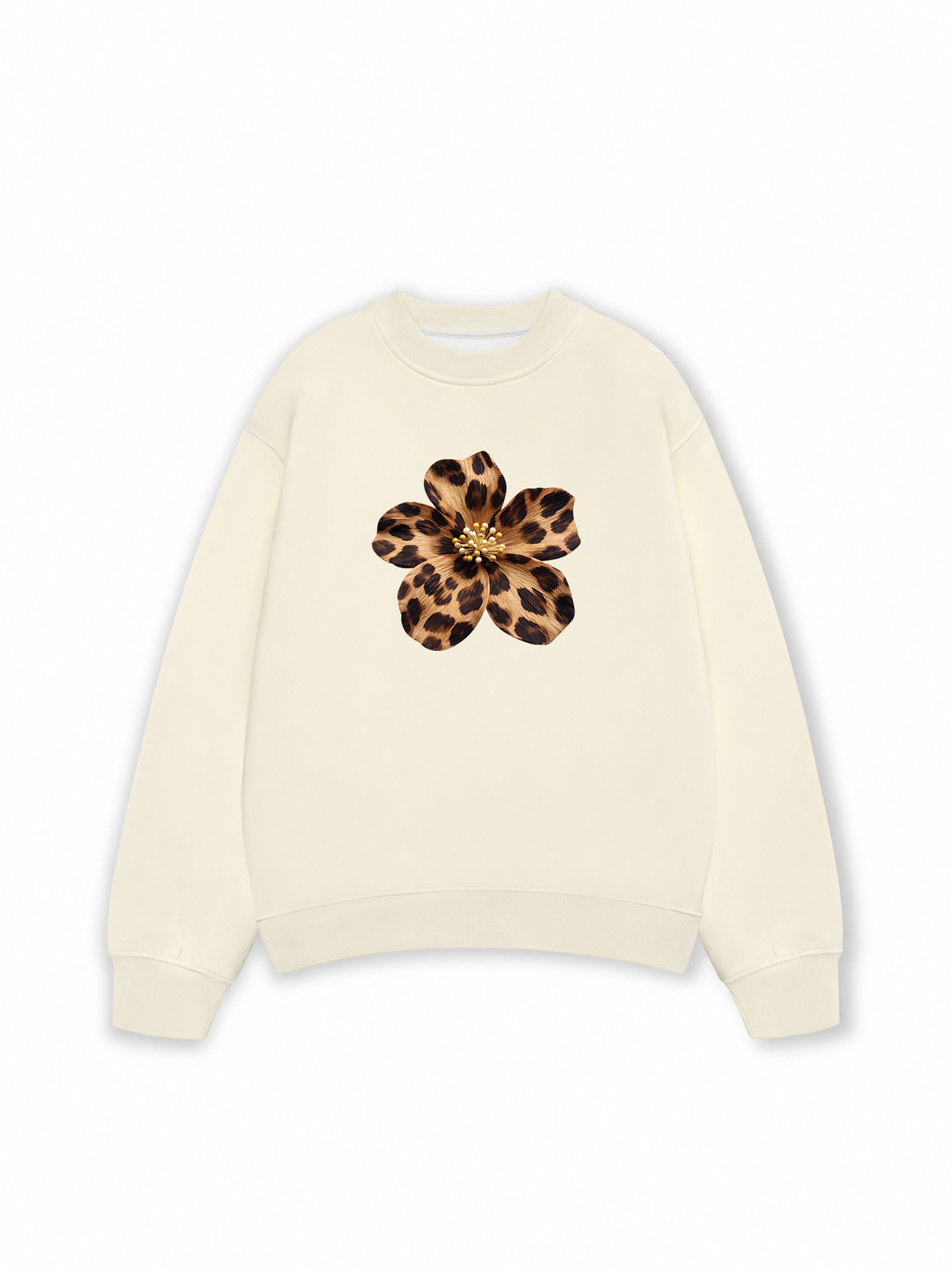 Áo Sweater Nỉ Hai Da Urban Leopard Safari Spotted Petals