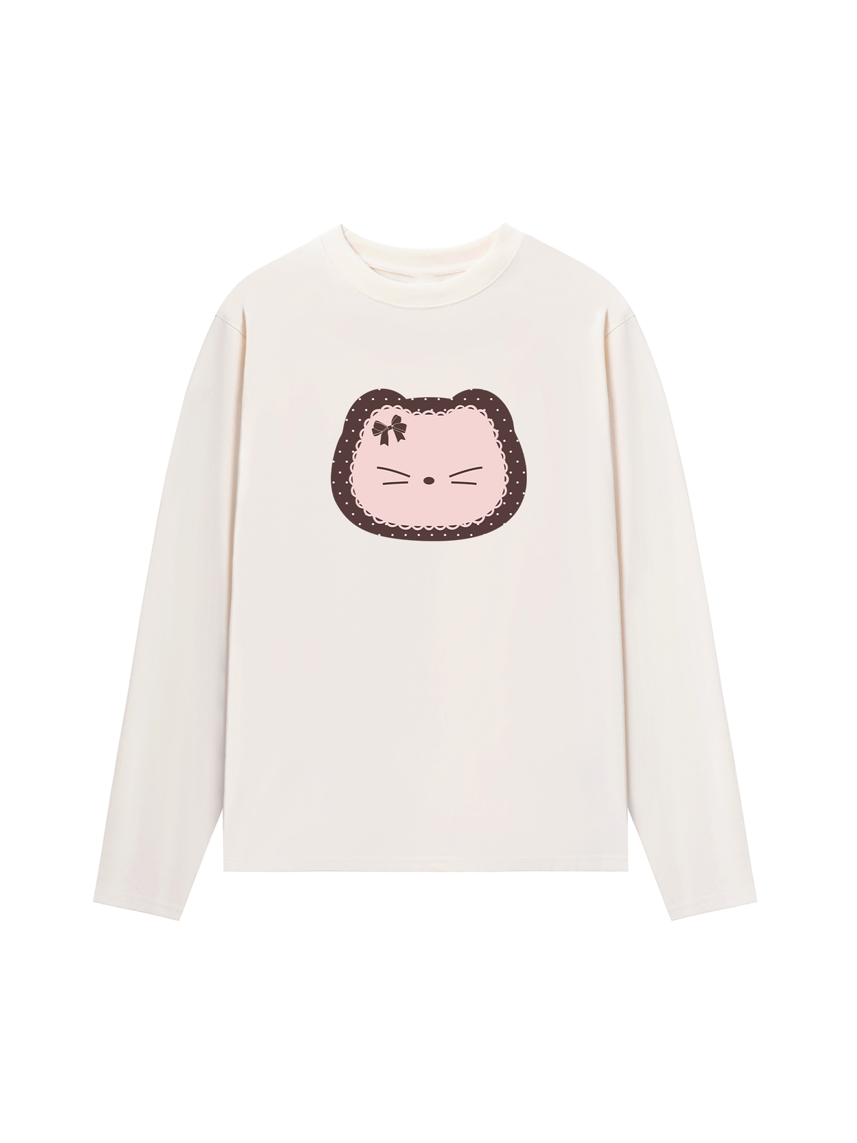 Áo Thun Dài Tay Dotty Mood Cute Cat