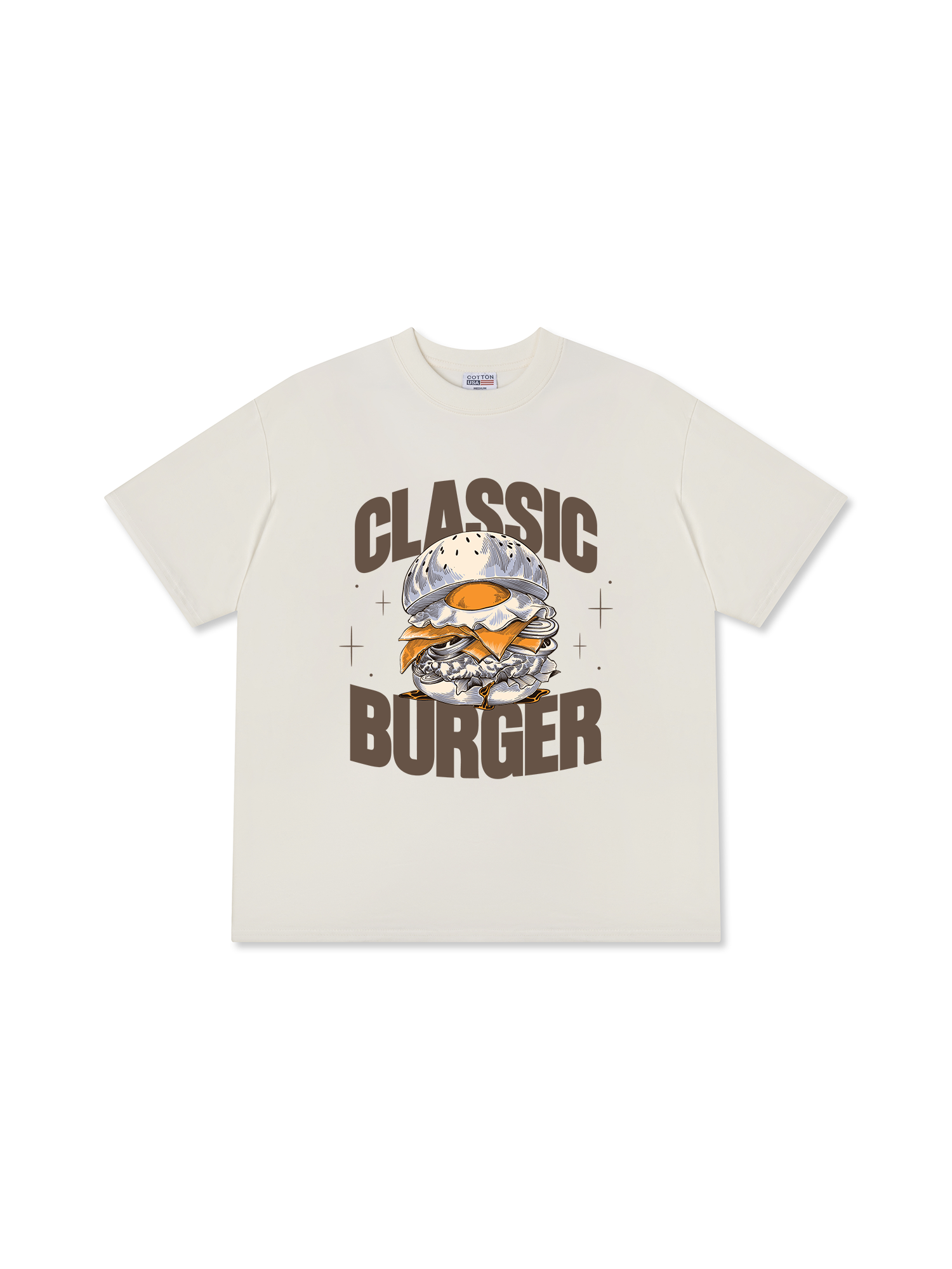 Áo Thun Relaxed Fit Yummy Mood Classic Burger