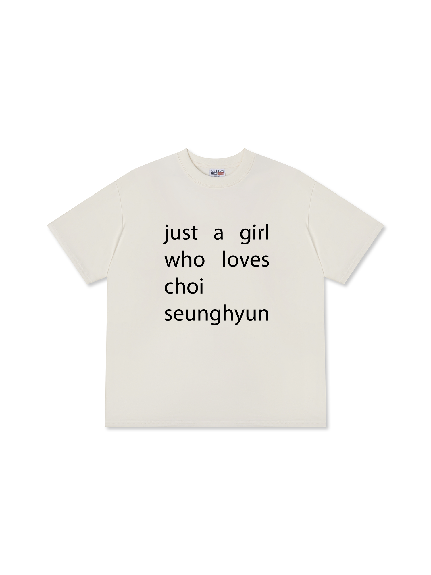 Áo Thun Relaxed Fit Idols Just A Girl Who Loves Choi SeungHyun