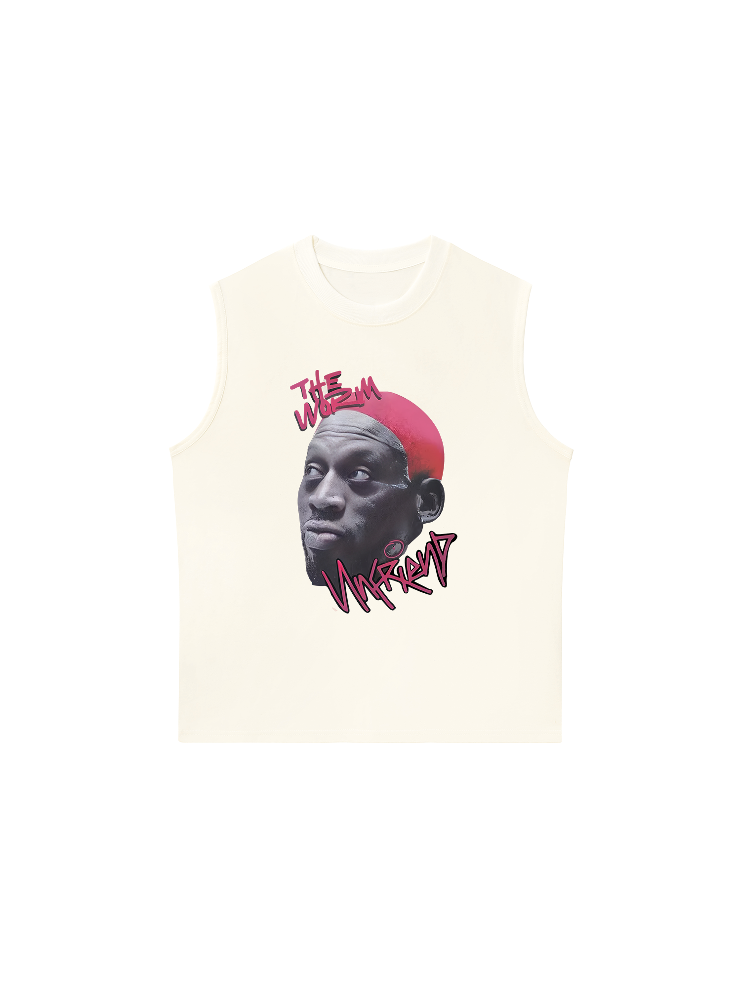 Áo Ba Lỗ Relaxed Fit Hip Hop Streetwear Dennis Rodman Graphic