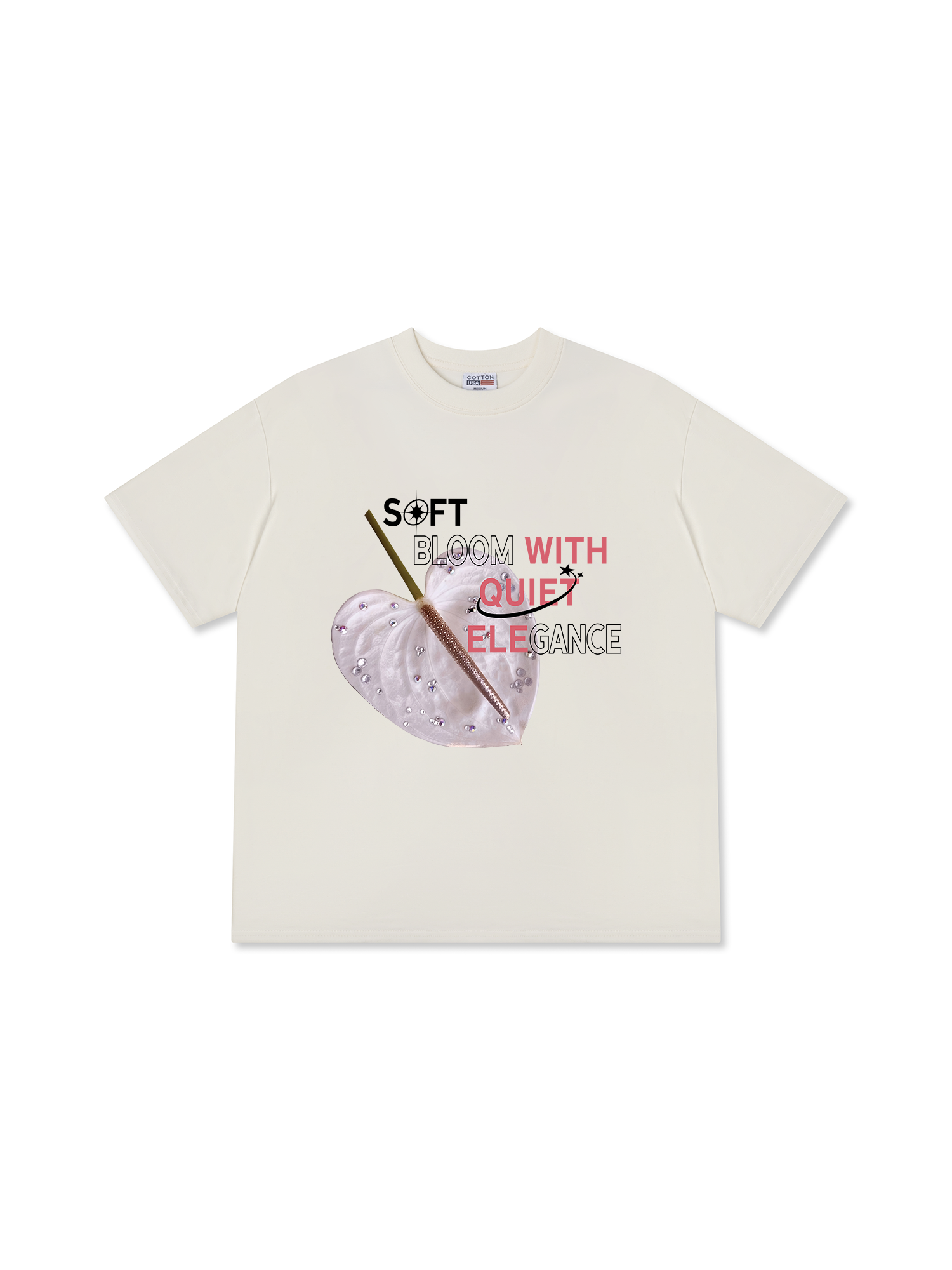 Áo Thun Relaxed Fit Bling Soft Bloom