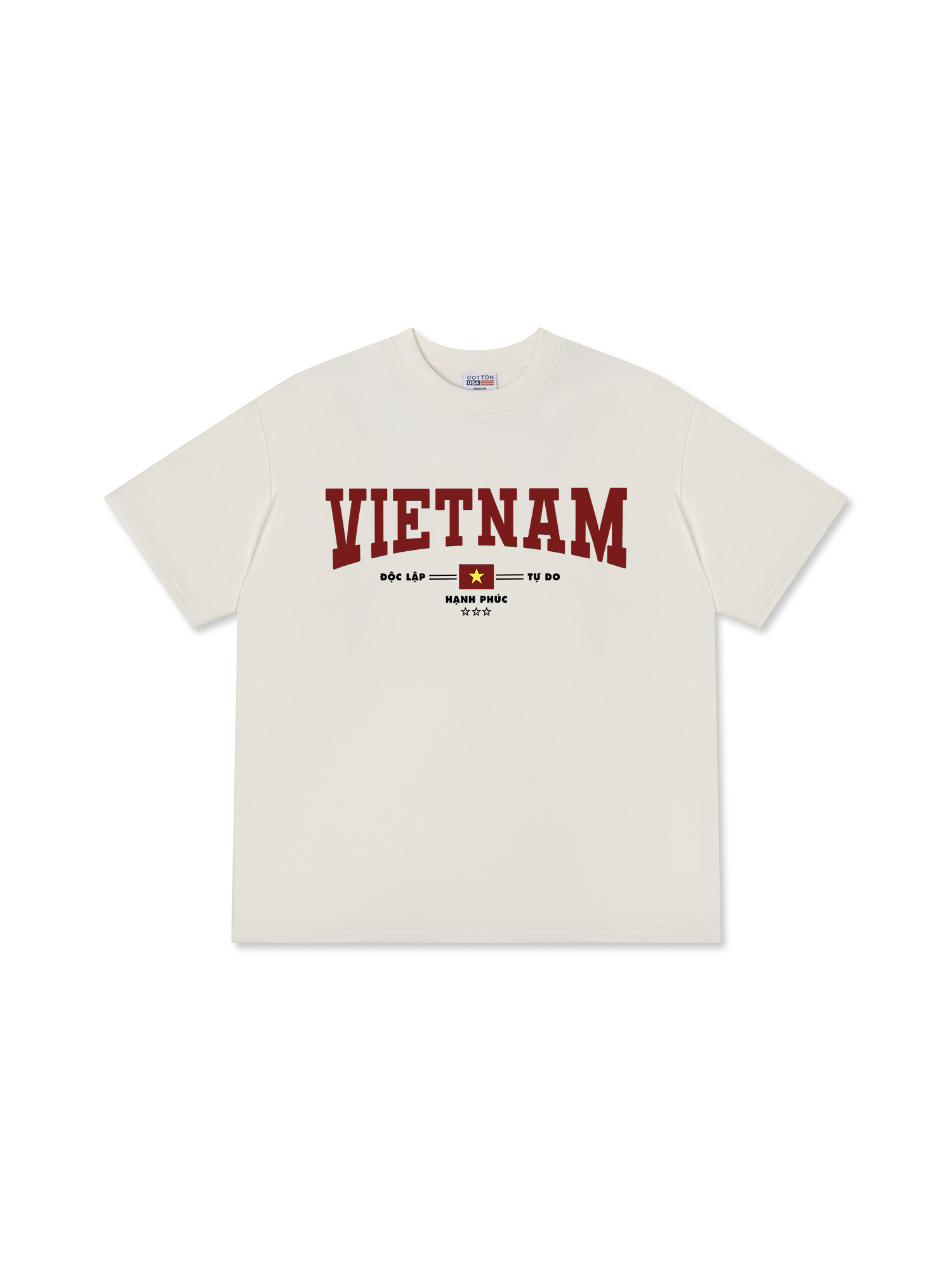 Áo Thun Relaxed Fit Việt Nam Độc lập - Tự Do - Hạnh Phúc 3