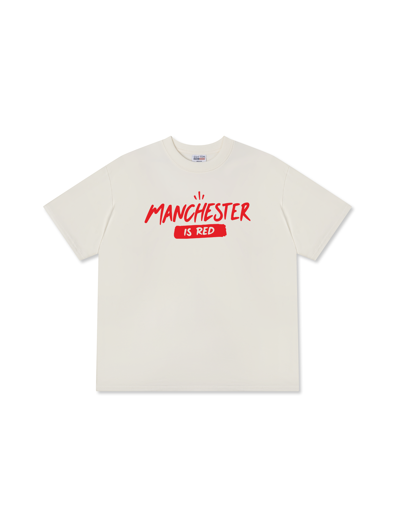 Áo Thun Relaxed Fit Soccer Manchester Is Red