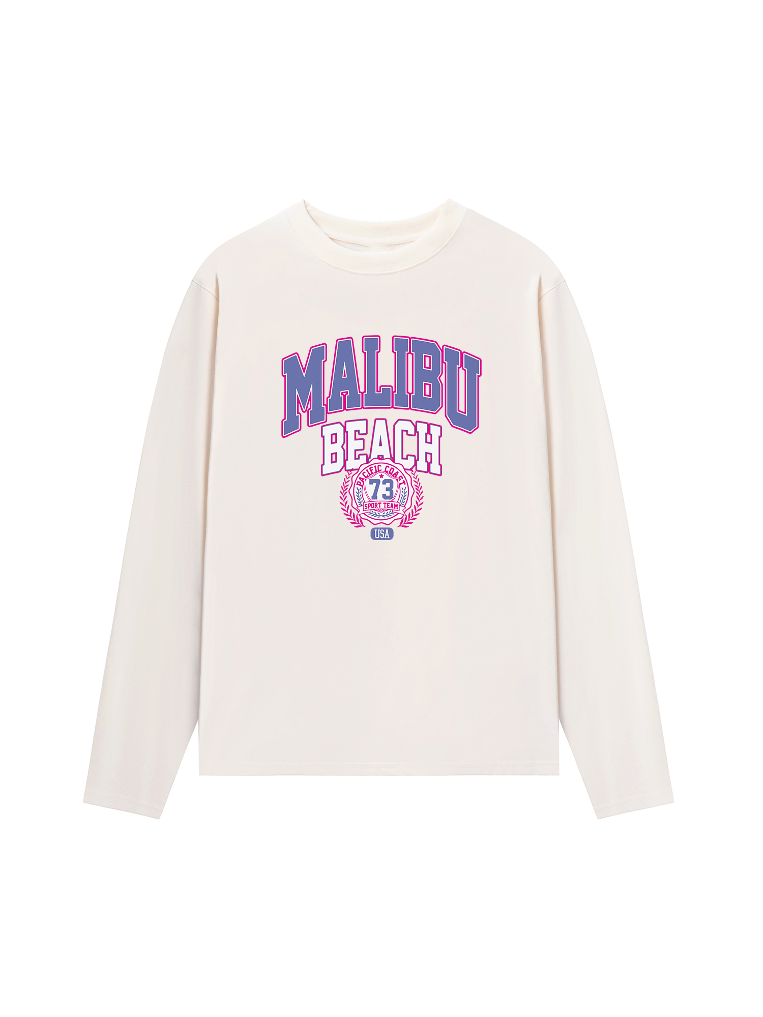 Áo Thun Dài Tay USA Malibu Beach Retro