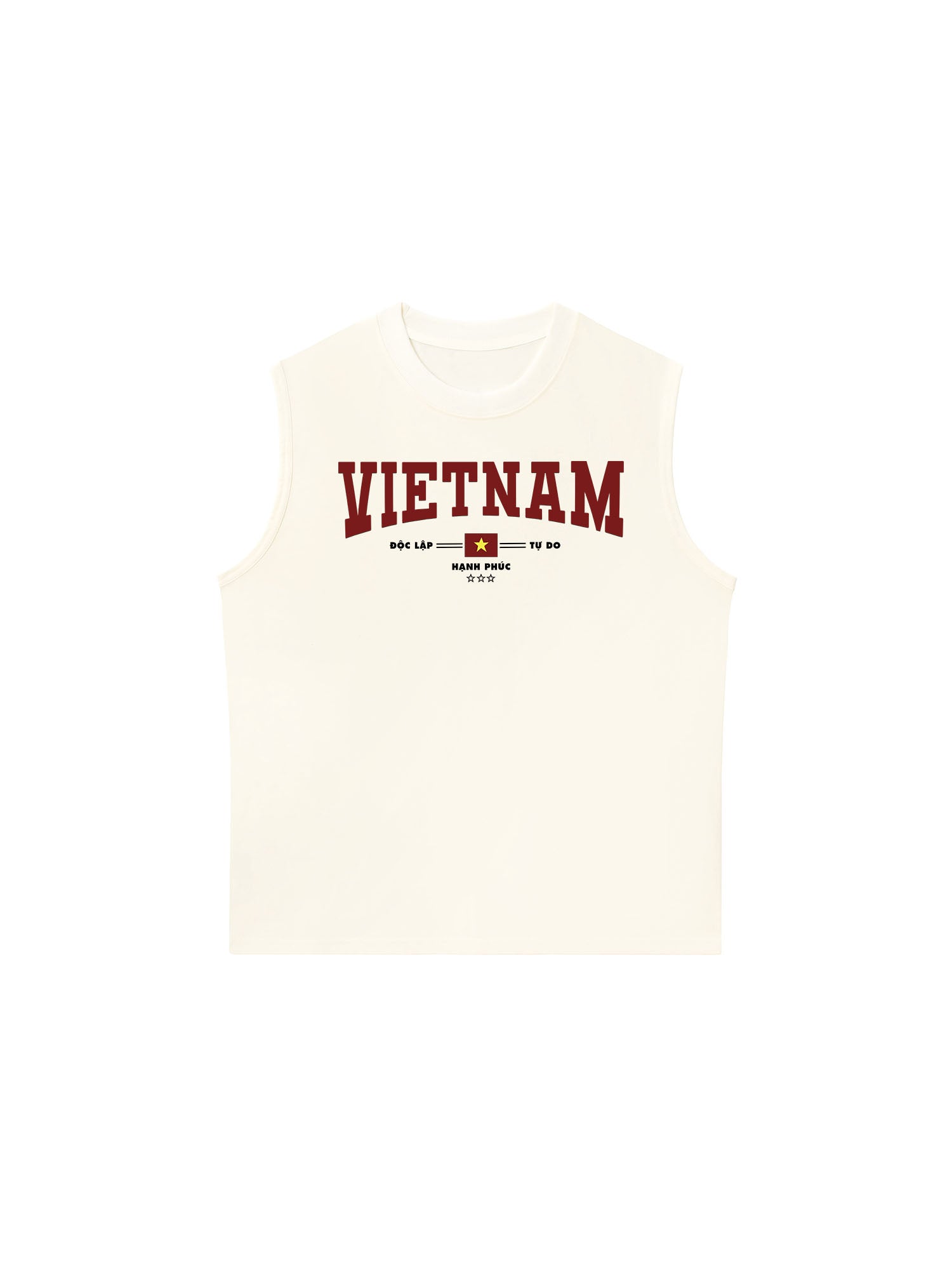 Áo Ba Lỗ Relaxed Fit Việt Nam Độc lập - Tự Do - Hạnh Phúc 3