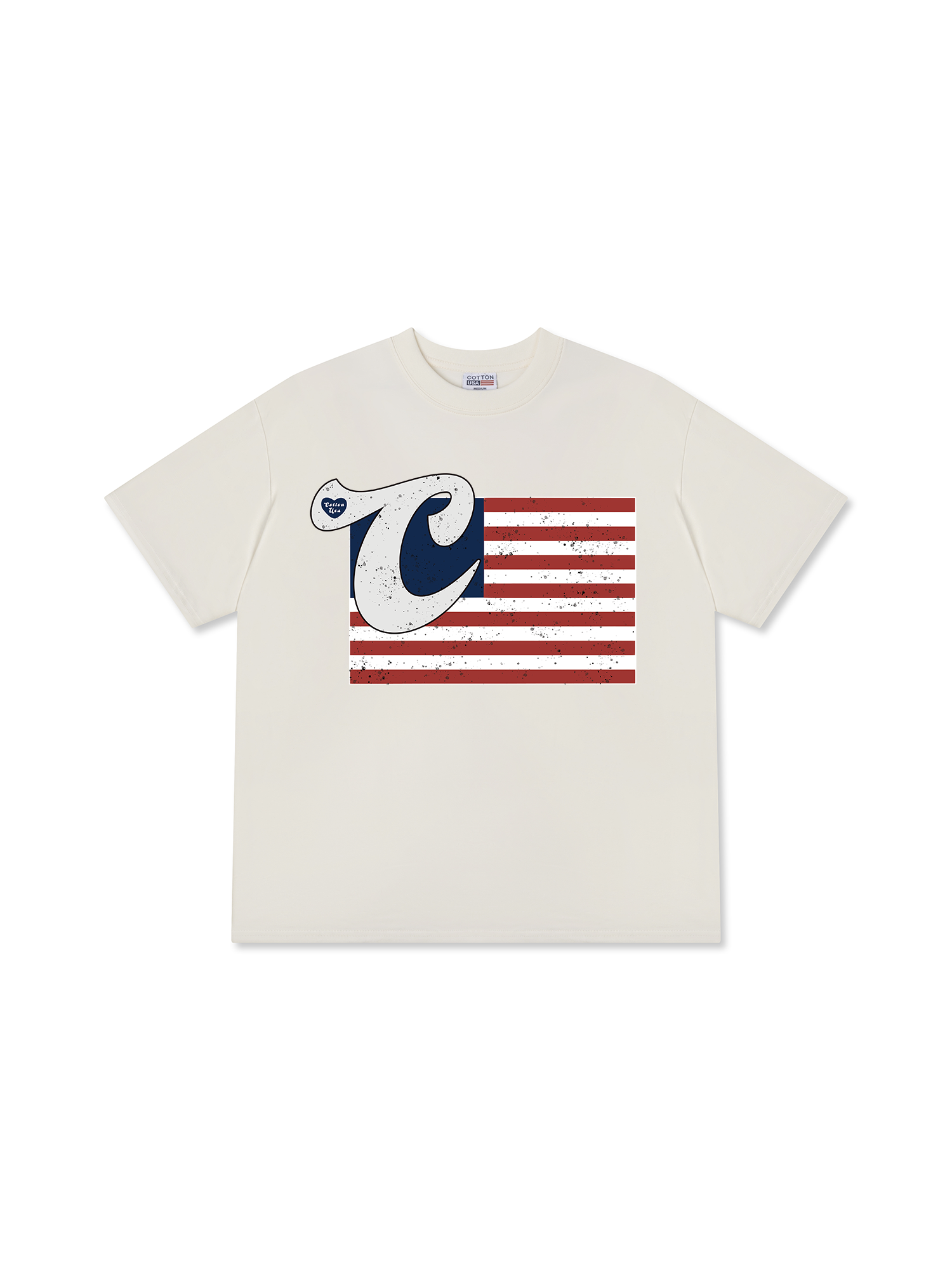 Áo Thun Relaxed Fit USA Vintage Flag