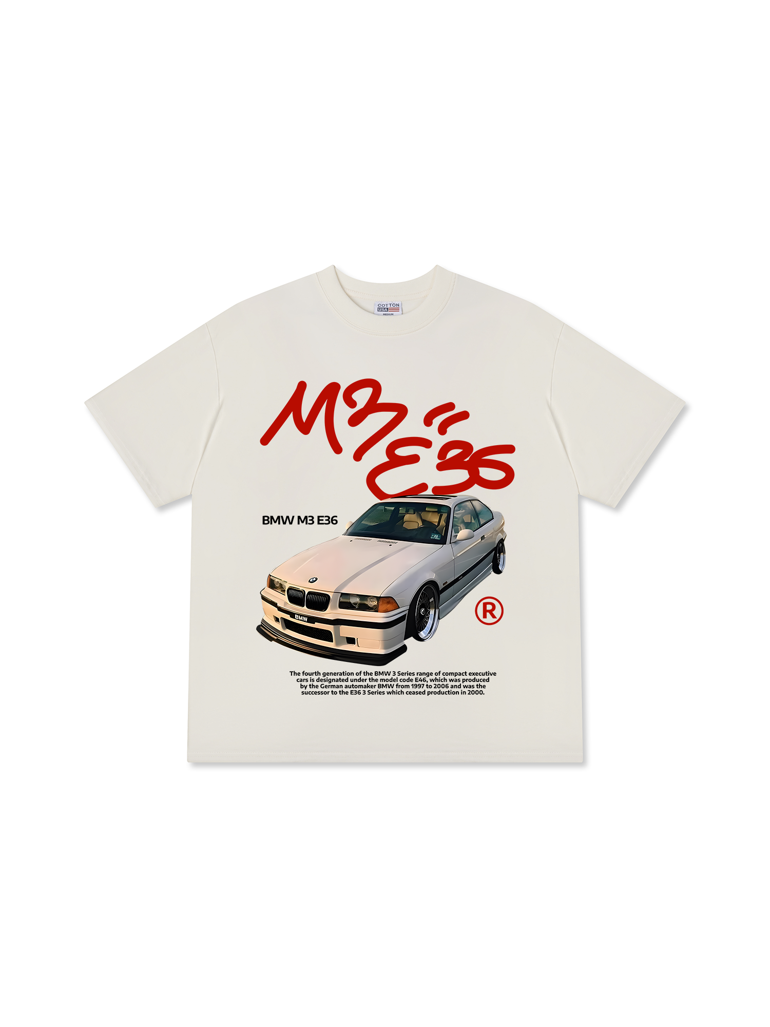 Áo Thun Relaxed Fit BMW M3E36 Street Style