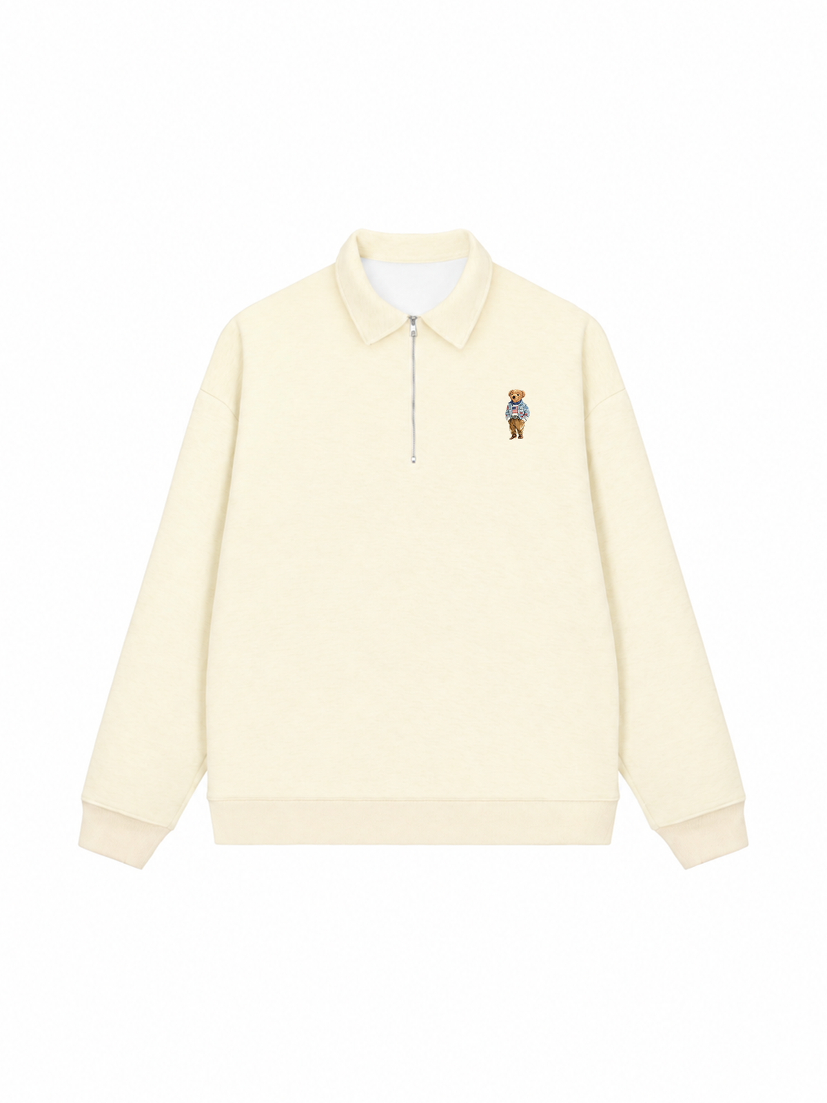 Áo Sweater Polo Nỉ Hai Da Cowboy Bear