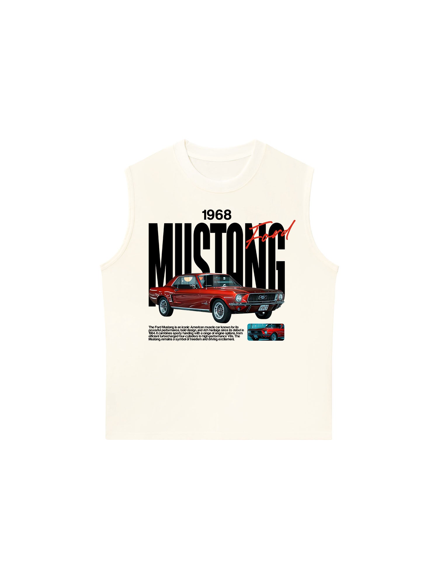 Áo Ba Lỗ Relaxed Fit Ford 1968 Mustang