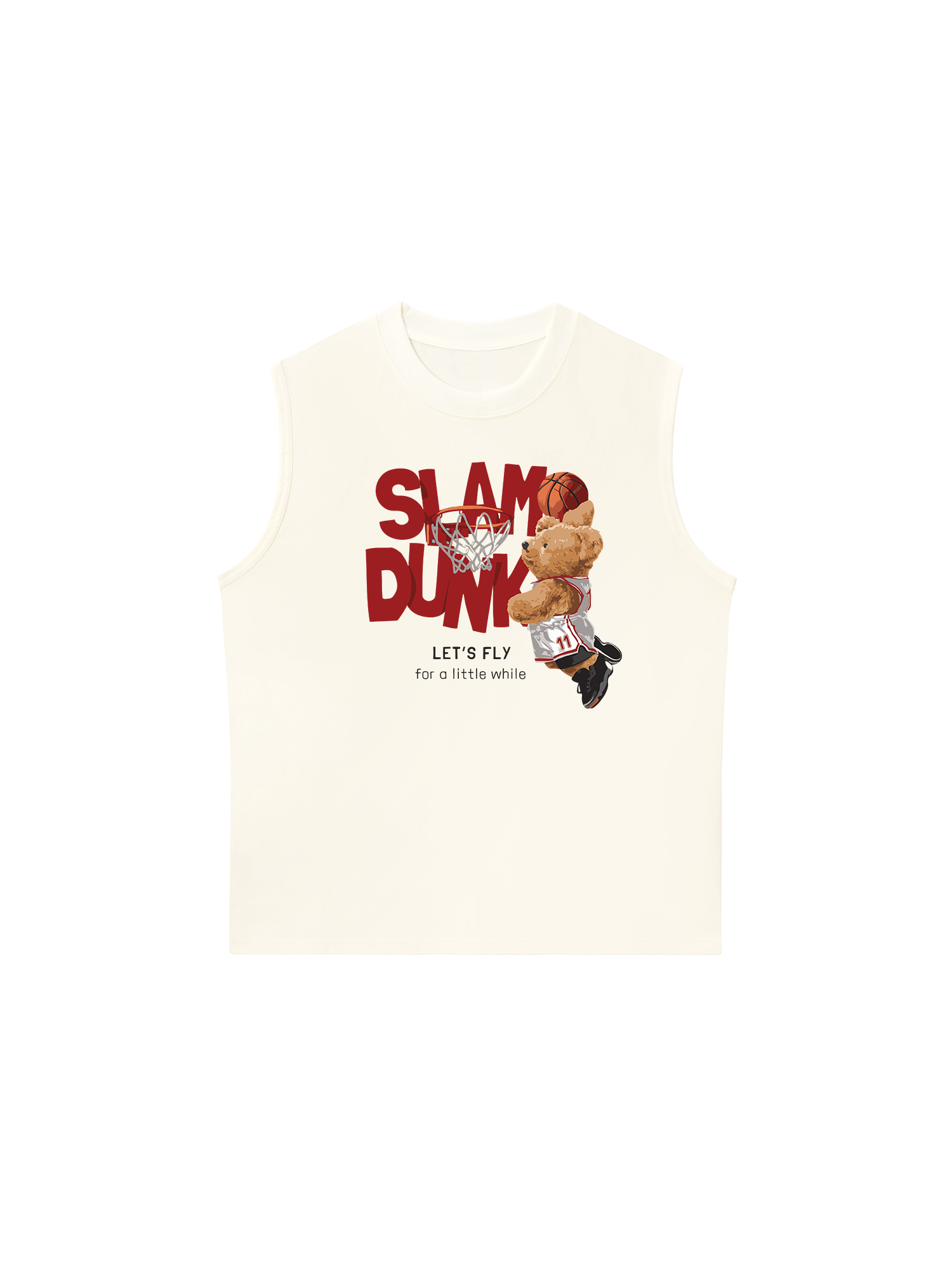 Áo Ba Lỗ Relaxed Fit Basketball Slam Dunk