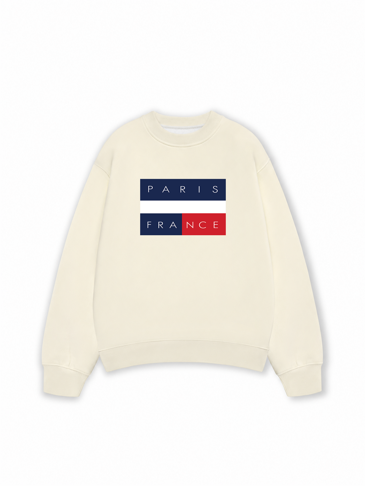 Áo Sweater Nỉ Hai Da Paris France Flag