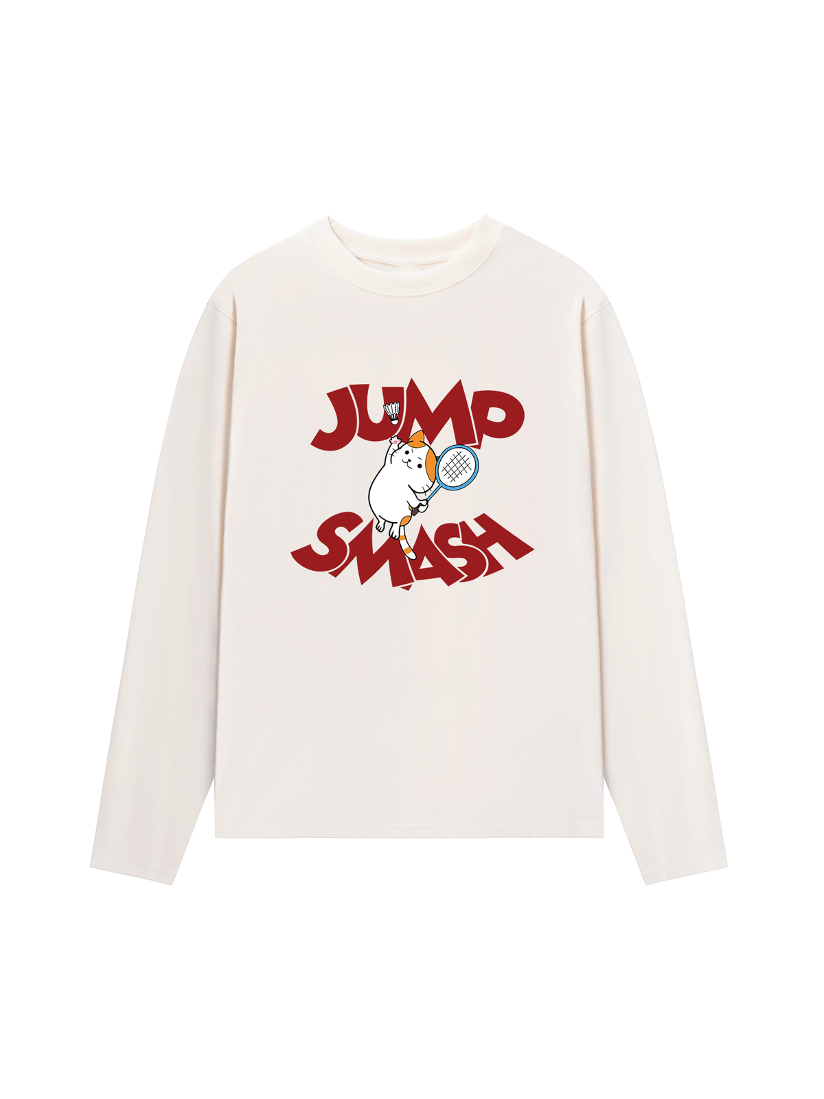 Áo Thun Dài Tay Badminton Cat Jump Smash