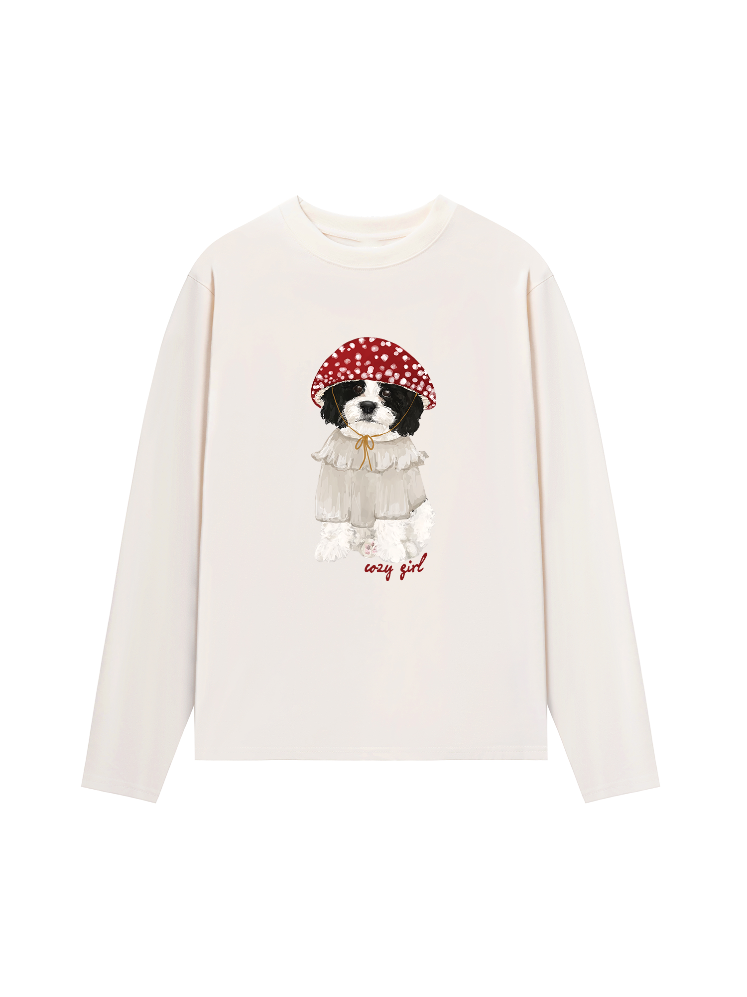 Áo Thun Dài Tay Cozy Girrl Cute Puppy