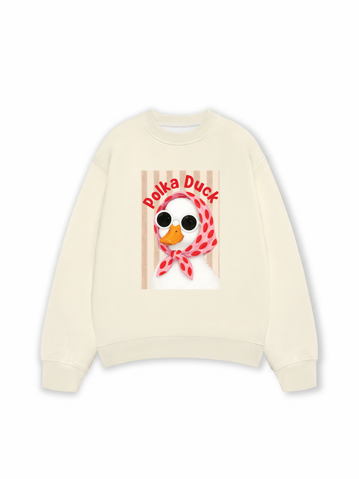 Áo Sweater Nỉ Hai Da Farm Polka Duck