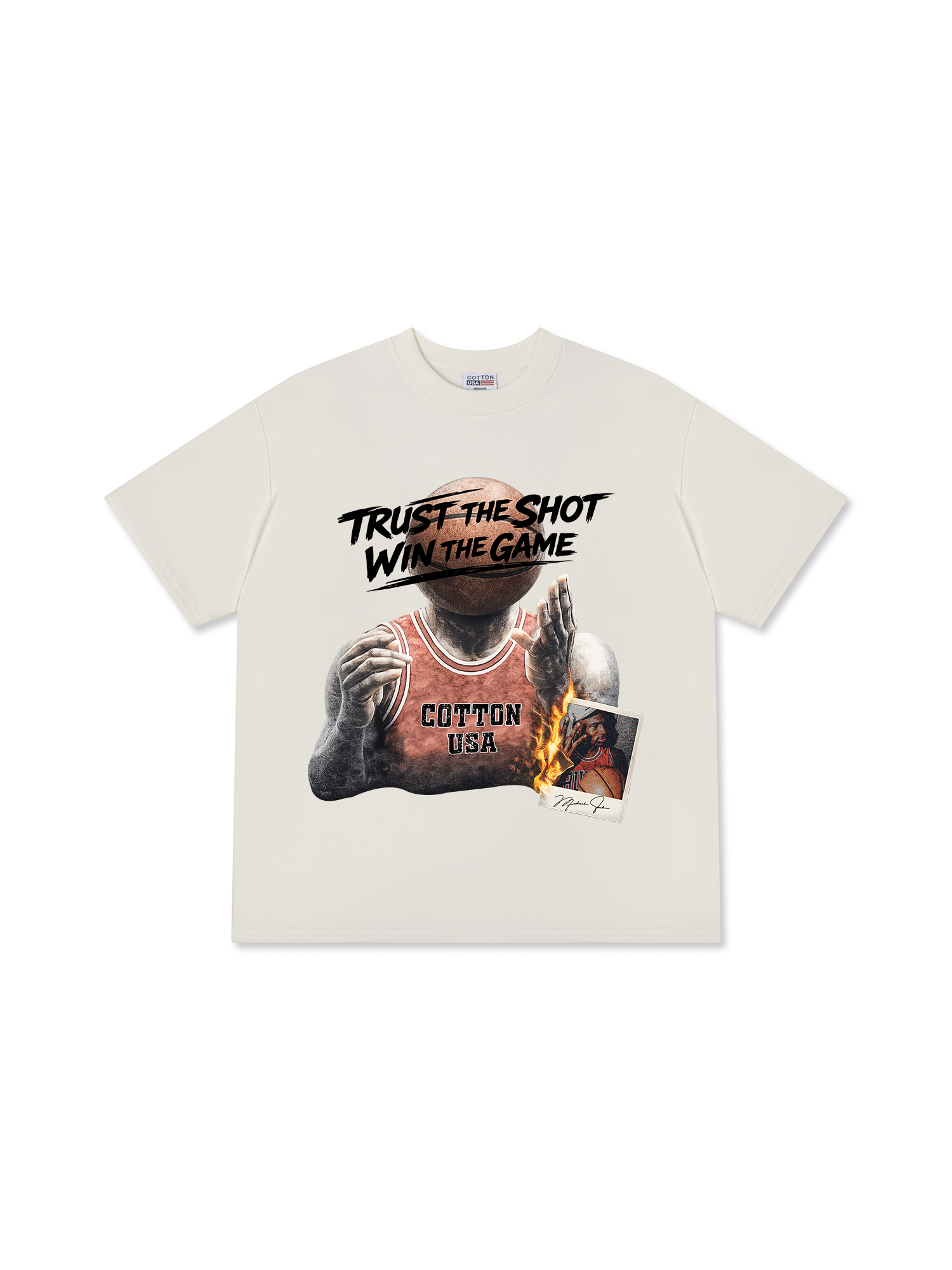 Áo Thun Relaxed Fit Basketball Trust The Shot Win The Game