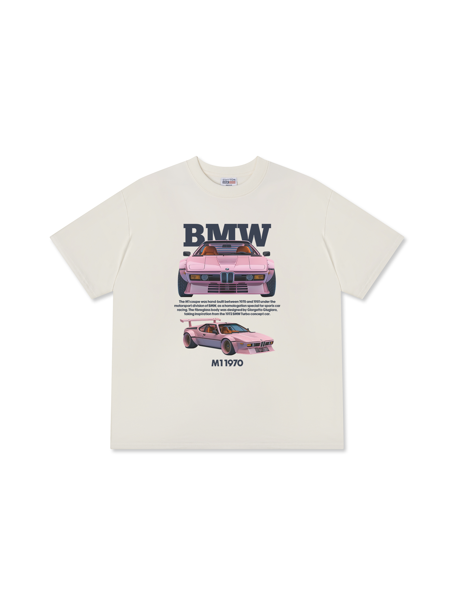 Áo Thun Relaxed Fit BMW M1 Pink