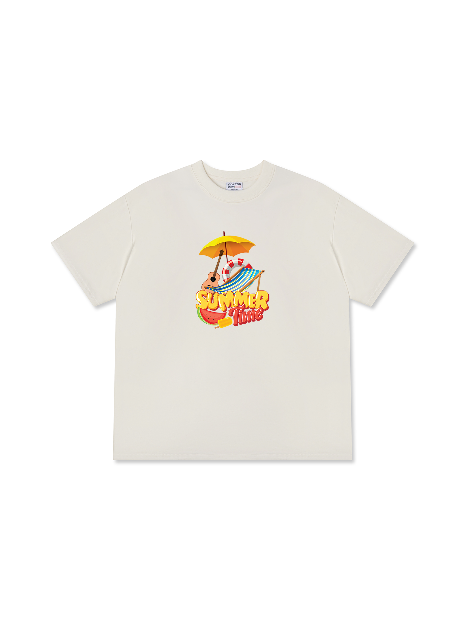 Áo Thun Relaxed Fit Tropical Summer Time