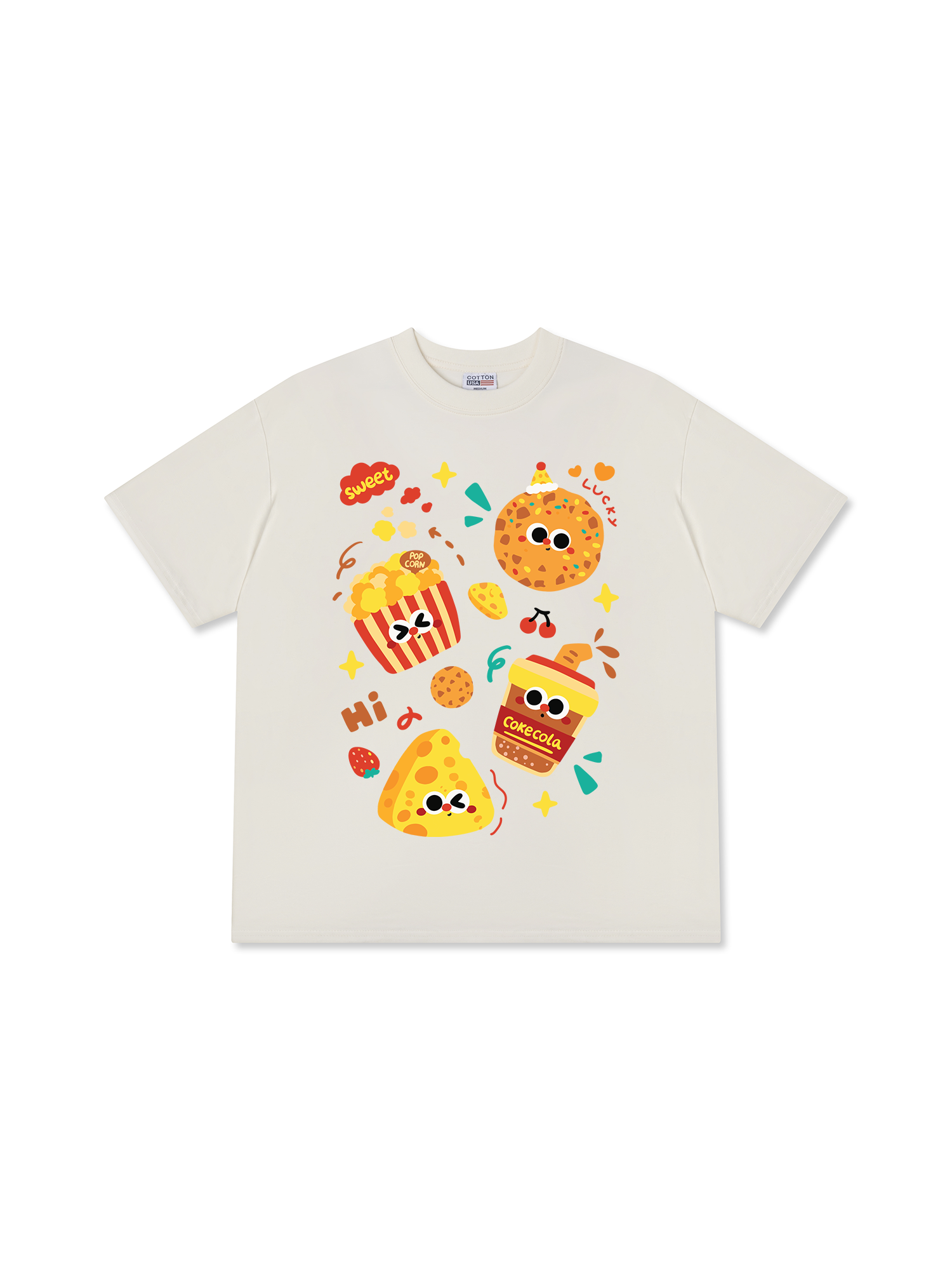 Áo Thun Relaxed Fit Yummy Mood Triple Funny
