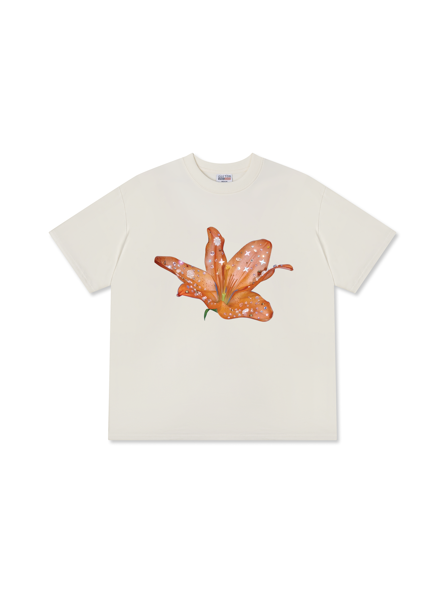 Áo Thun Relaxed Fit Bling Orange Lily