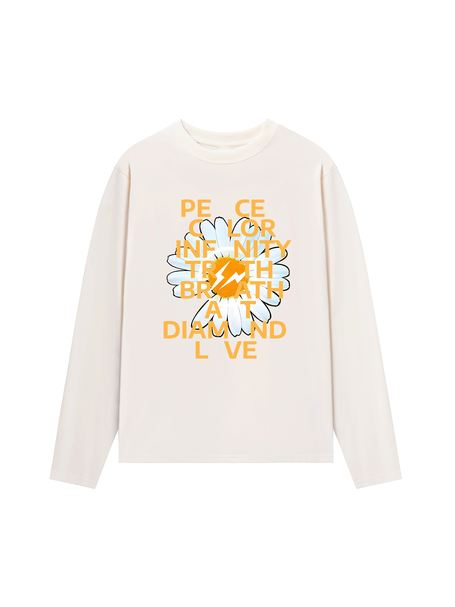 Áo Thun Dài Tay Floral Peace Color Love