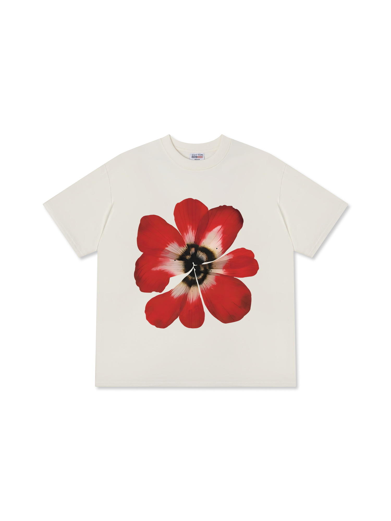 Áo Thun Relaxed Fit Floral Red Flower