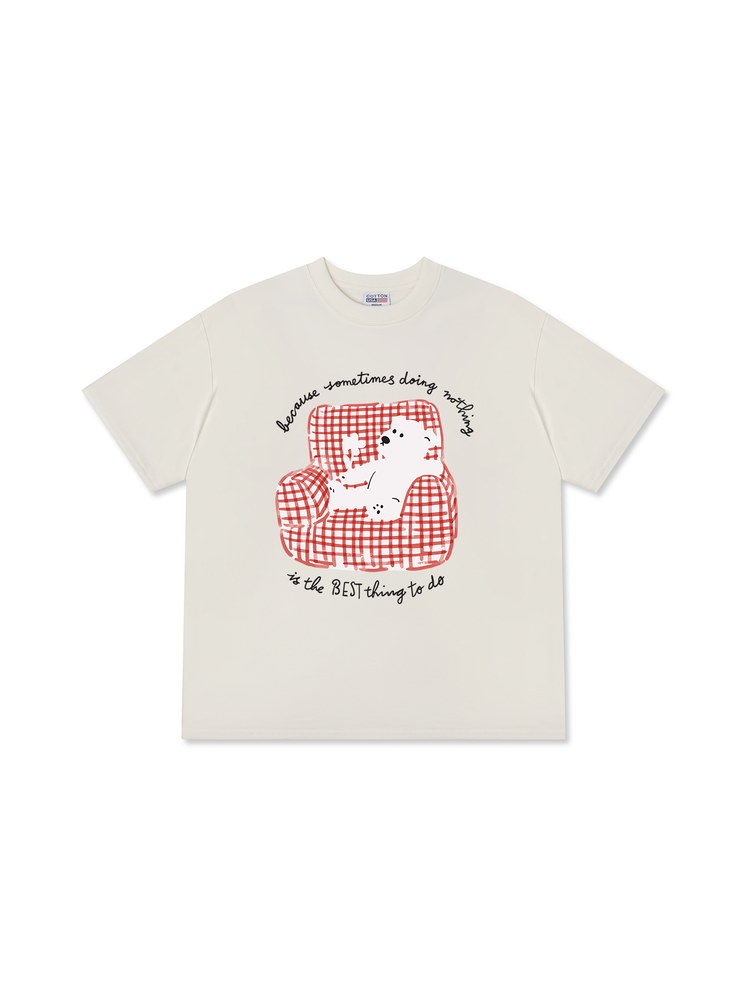 Áo Thun Relaxed Fit Chill Bear At Home