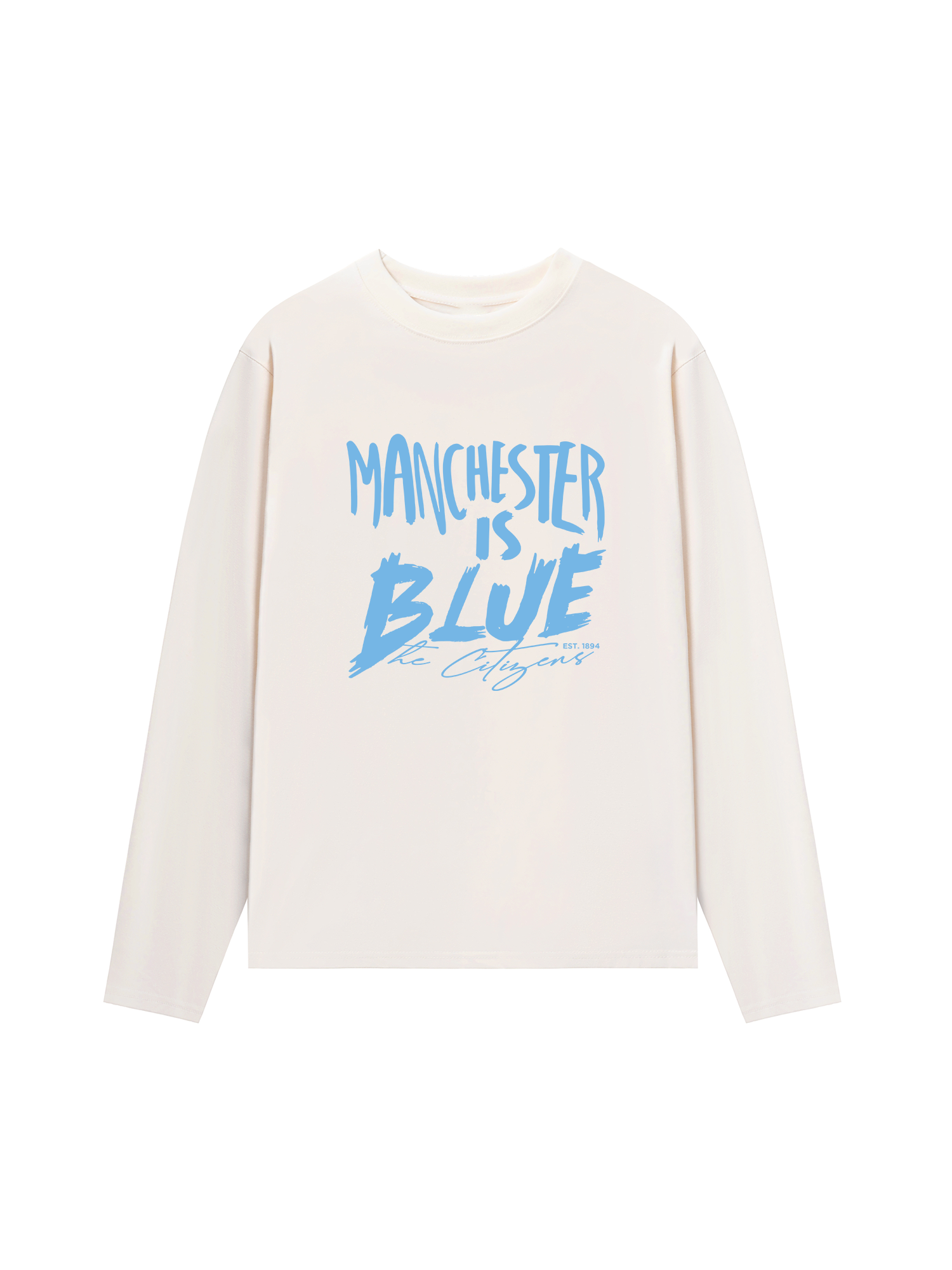 Áo Thun Dài Tay Manchester is Blue