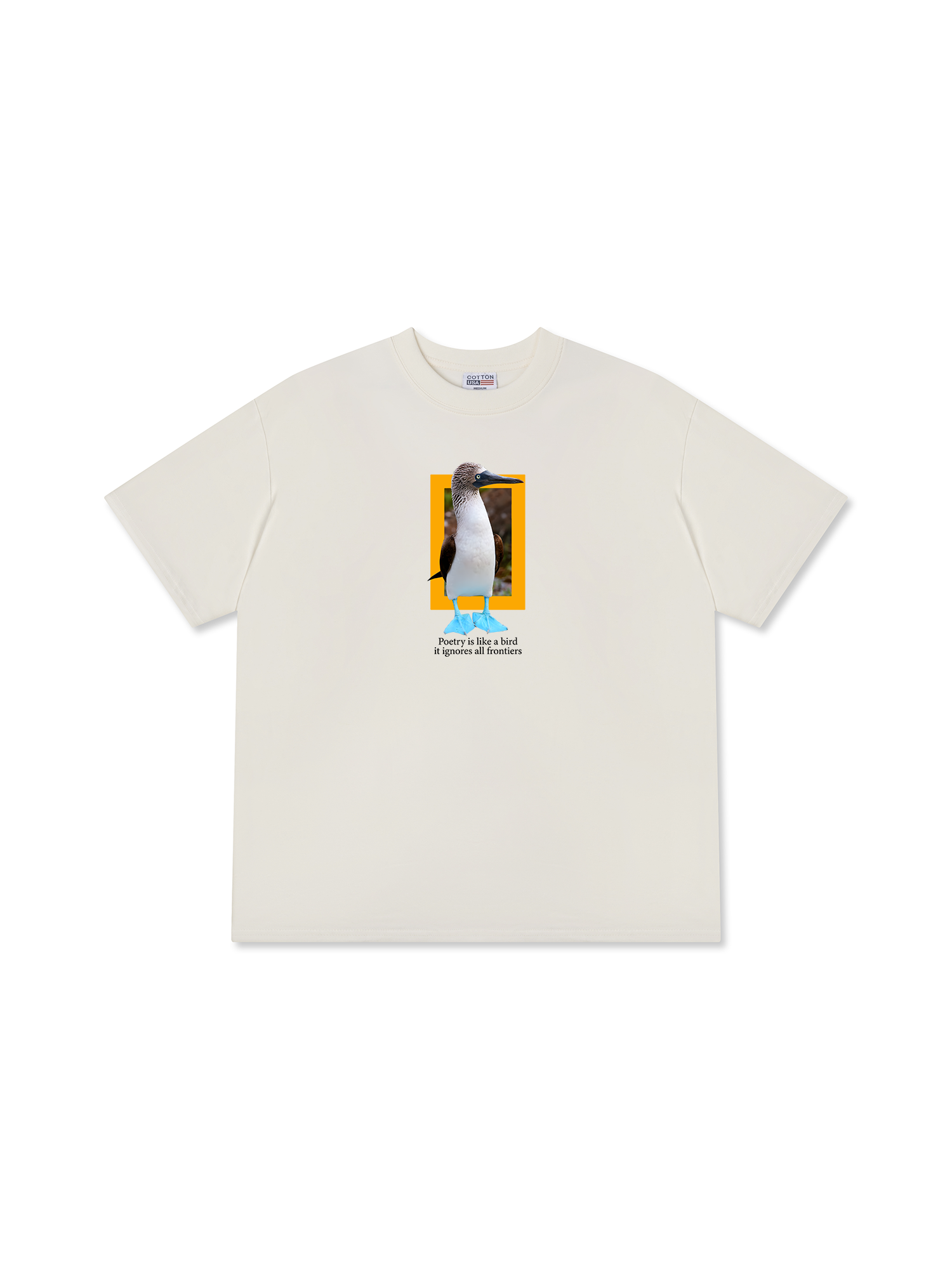 Áo Thun Relaxed Fit Wild Life Poetry Is Like a Bird