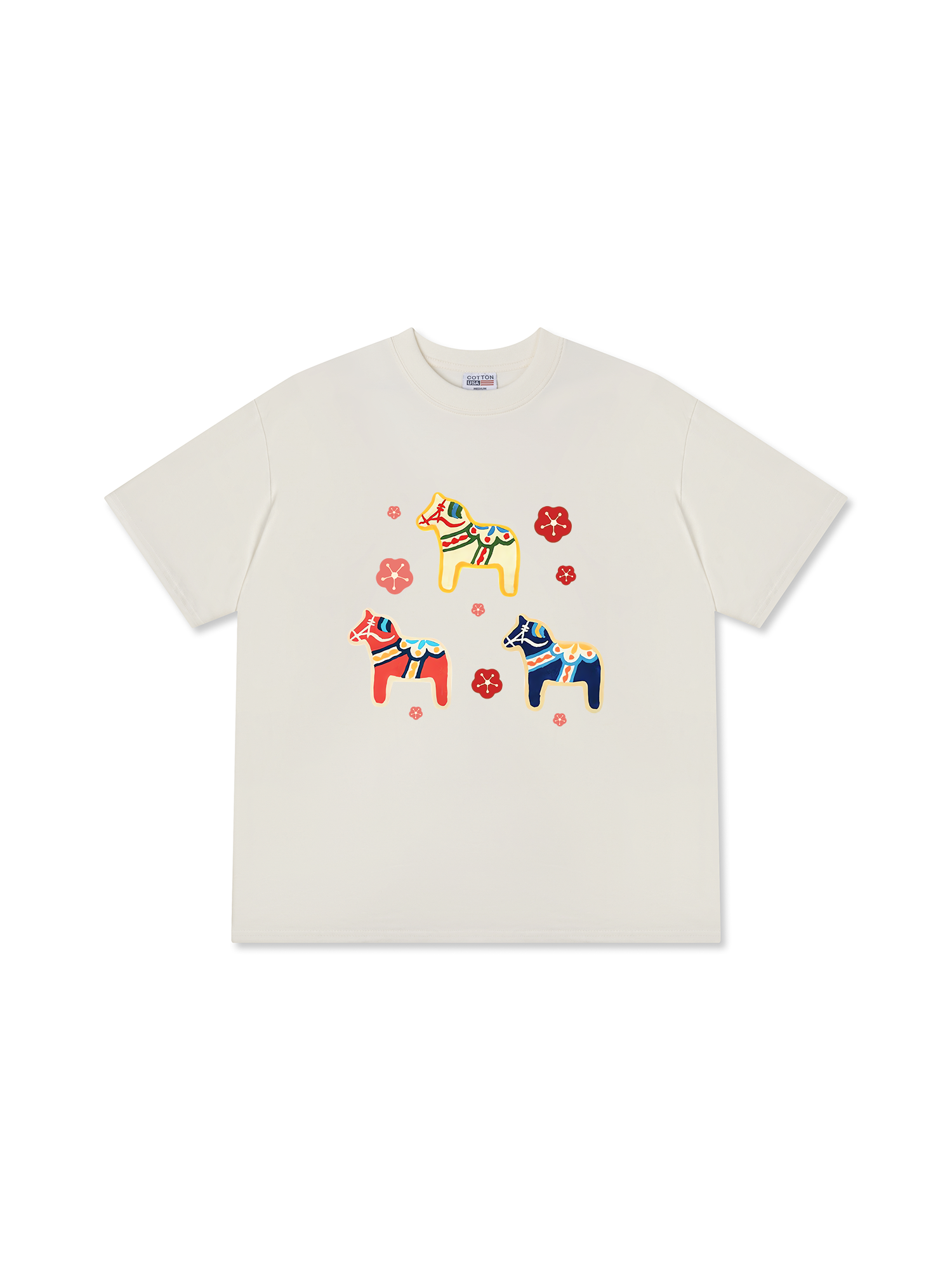 Áo Thun Relaxed Fit Cute Horse