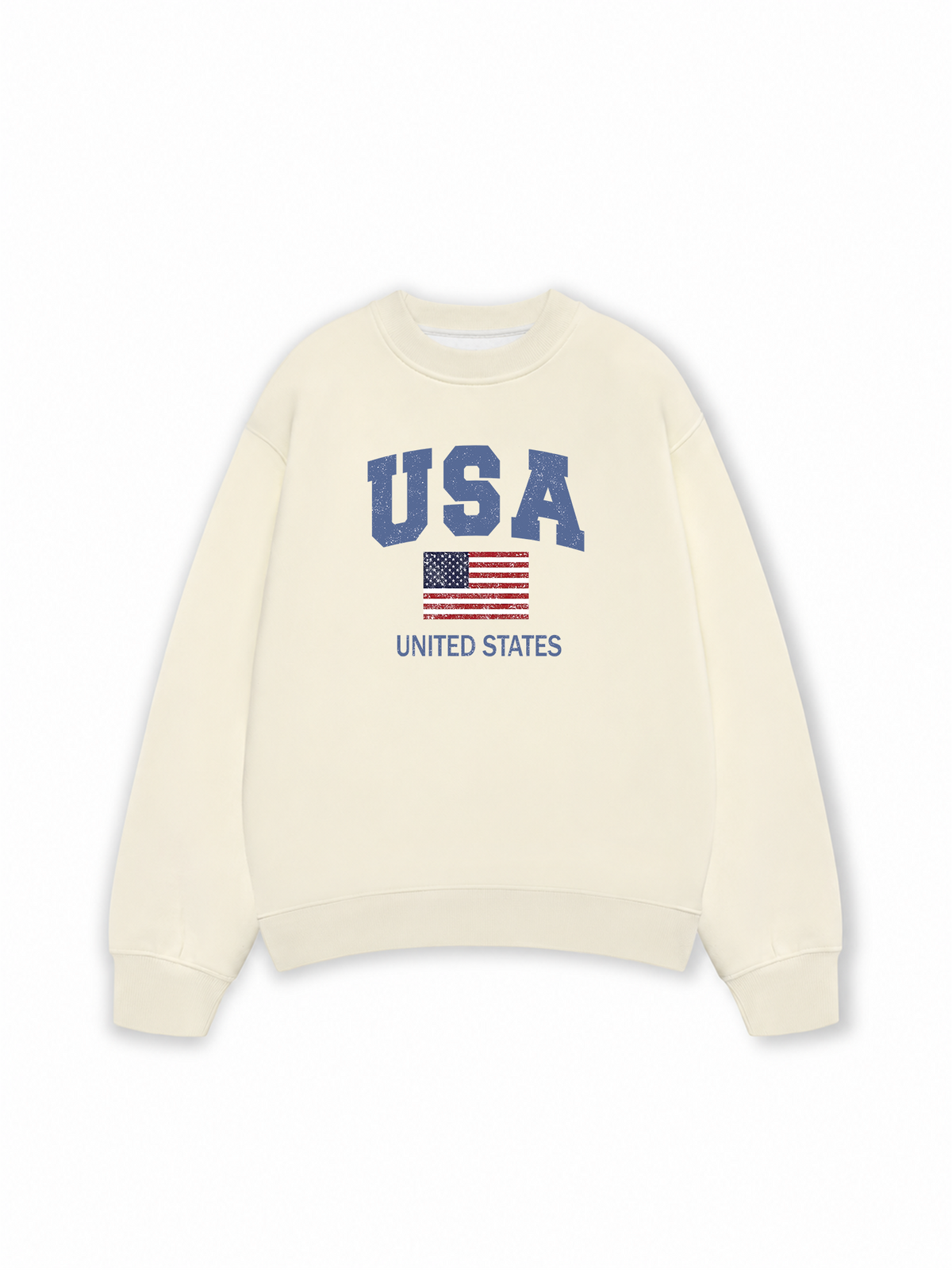 Áo Sweater Nỉ Hai Da USA Vintage United State