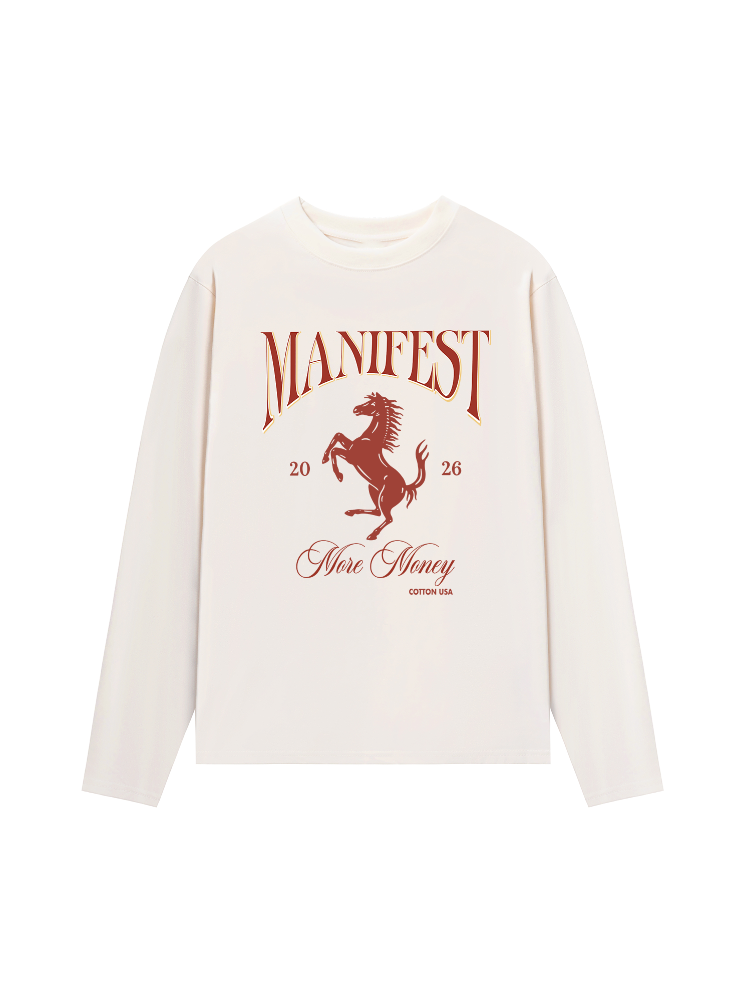 Áo Thun Dài Tay Manifest 2026 More Money