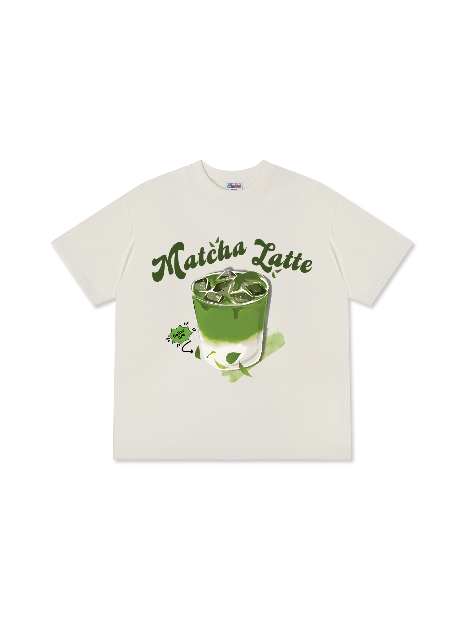 Áo Thun Relaxed Fit Tropical Matcha