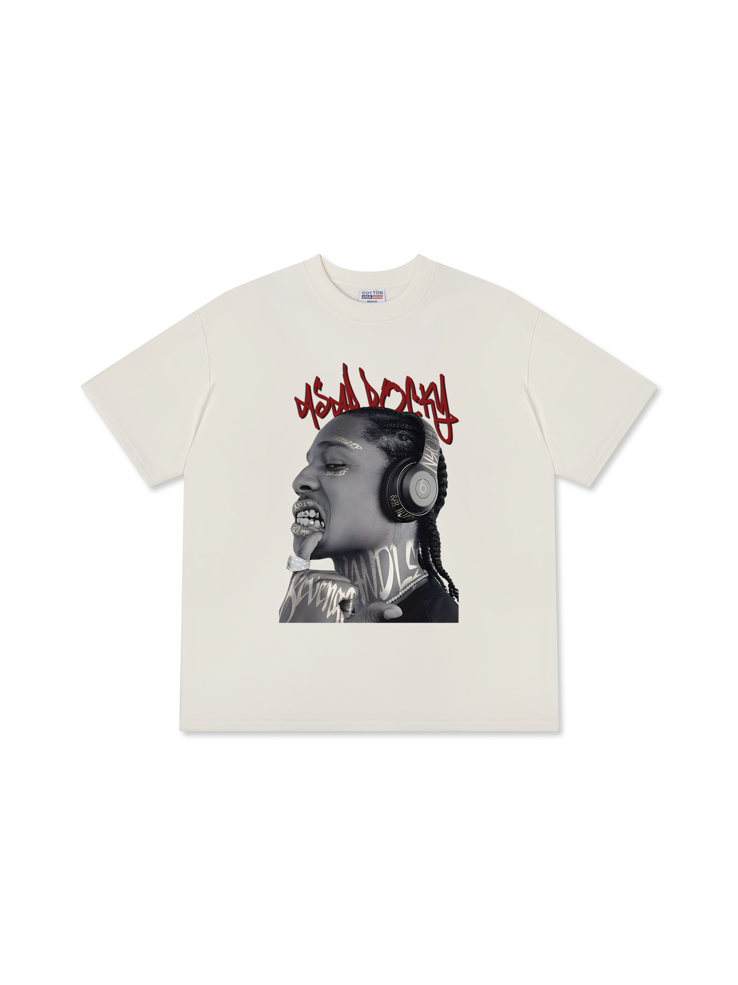 Áo Thun Relaxed Fit Rapper A$AP Rocky Graphic