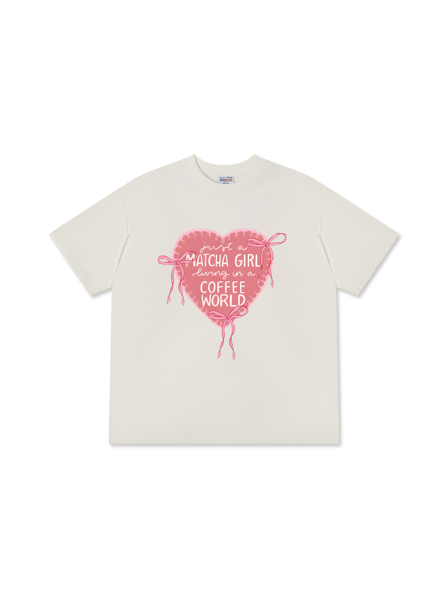 Áo Thun Relaxed Fit Daily Cup Just A Matcha Girl