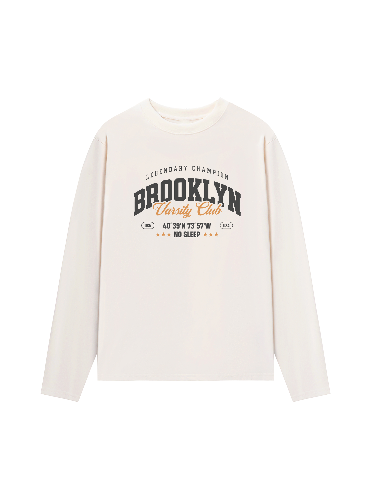 Áo Thun Dài Tay City Brooklyn Varsity Club