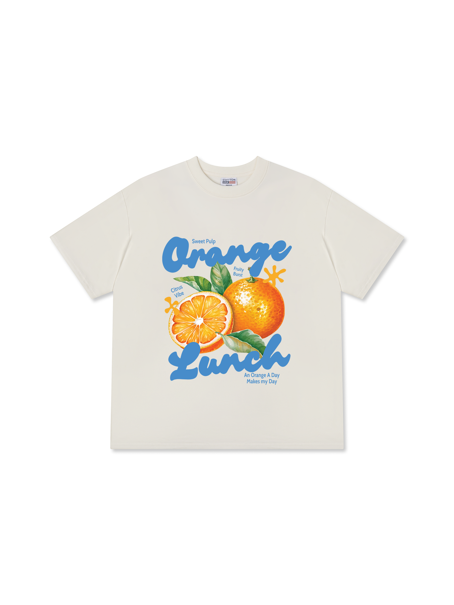 Áo Thun Relaxed Fit Orange Lunch
