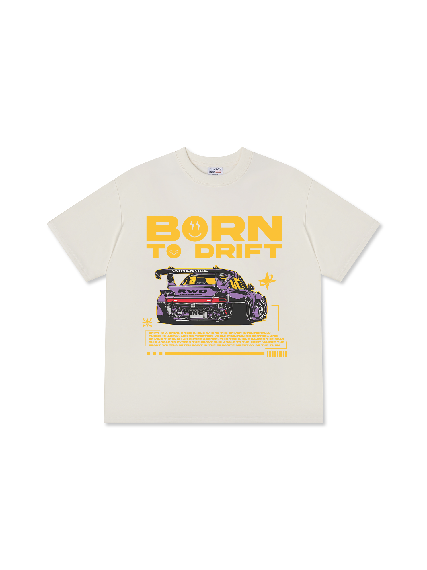 Áo Thun Relaxed Fit Born To Drift