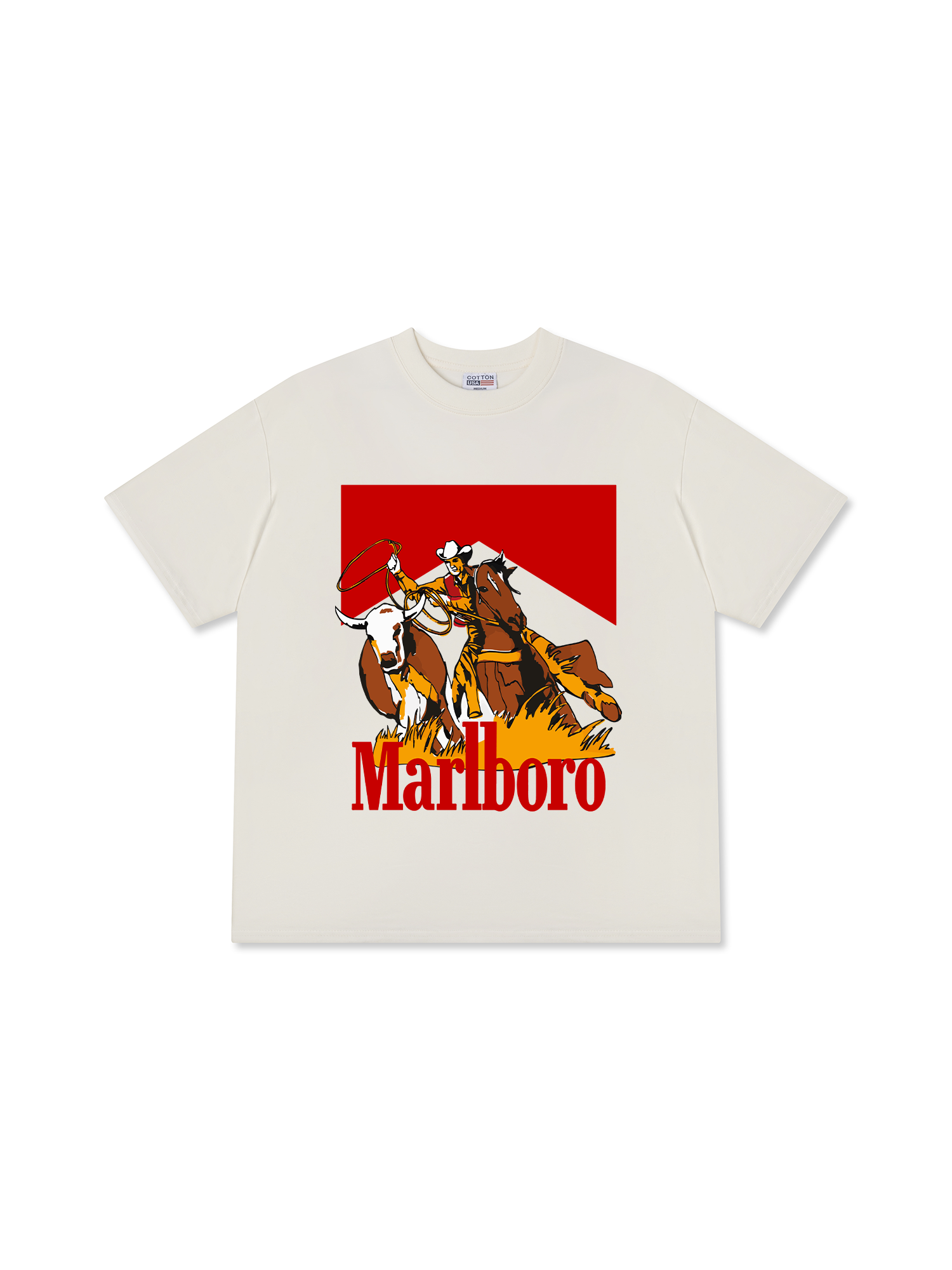 Áo Thun Relaxed Fit Marlboro Hunting Cowboy