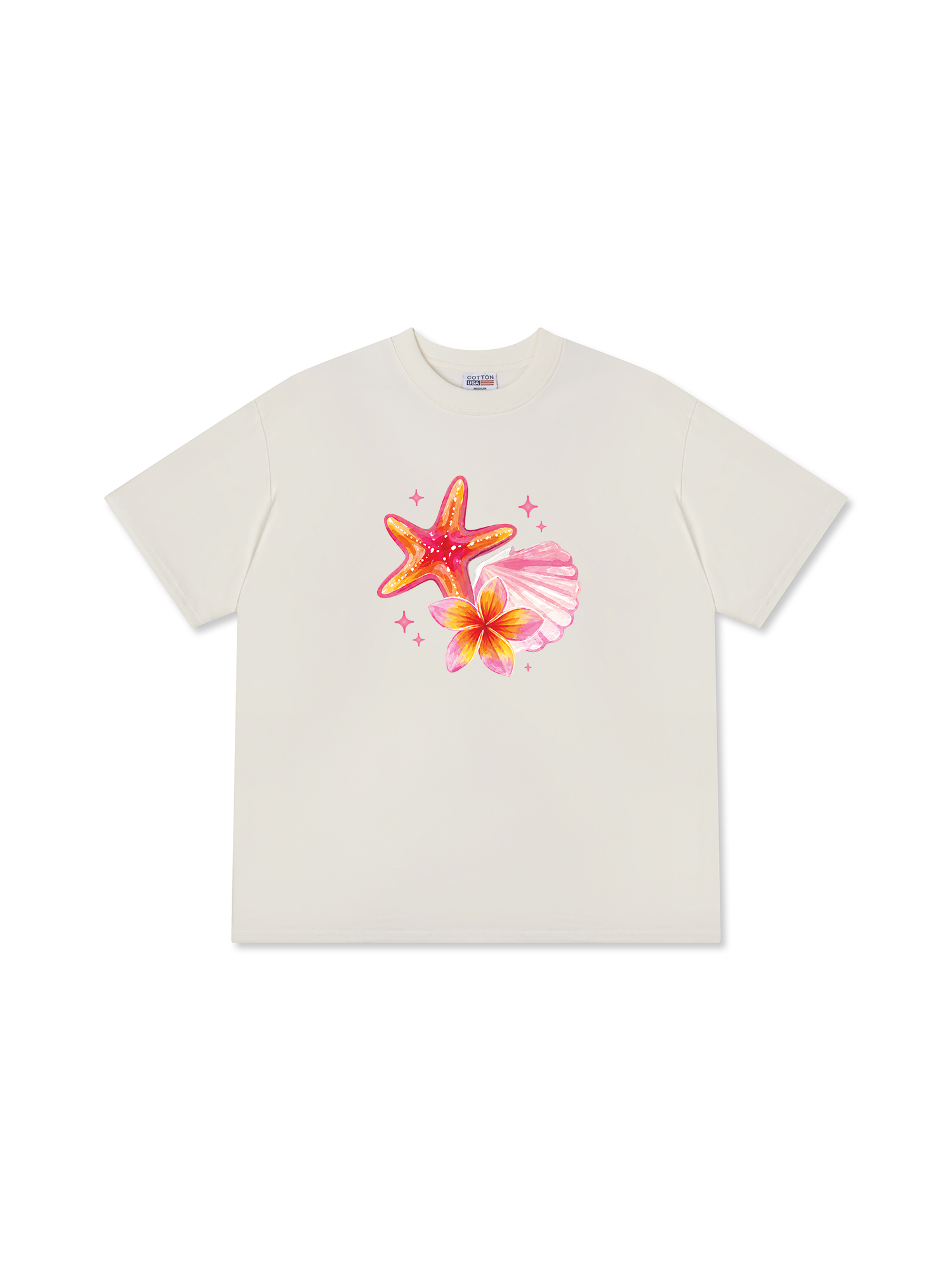 Áo Thun Relaxed Fit Tropical Ocean Bloom Party