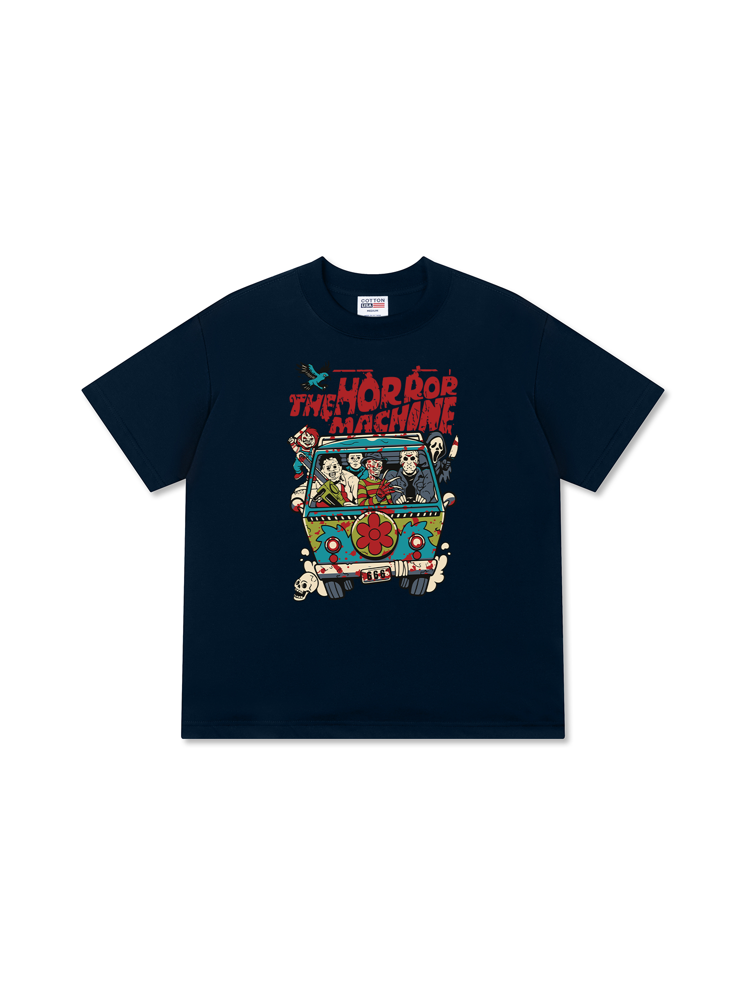 Áo Thun Relaxed Fit Horror Machine