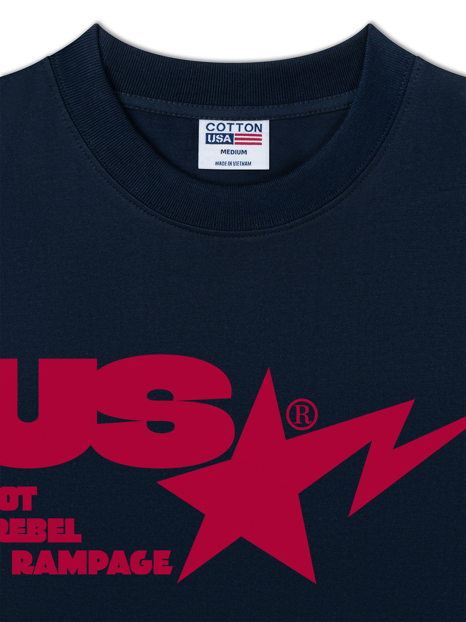 Áo Thun Relaxed Fit USA Riot Rebel Rampage