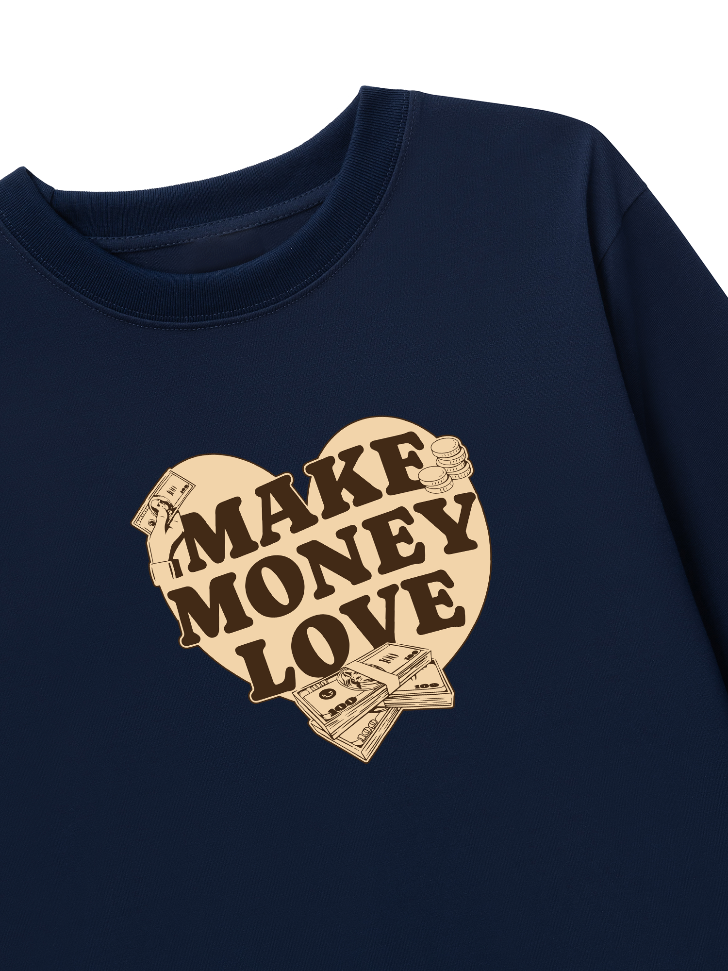 Áo Thun Dài Tay Money Make Money Love