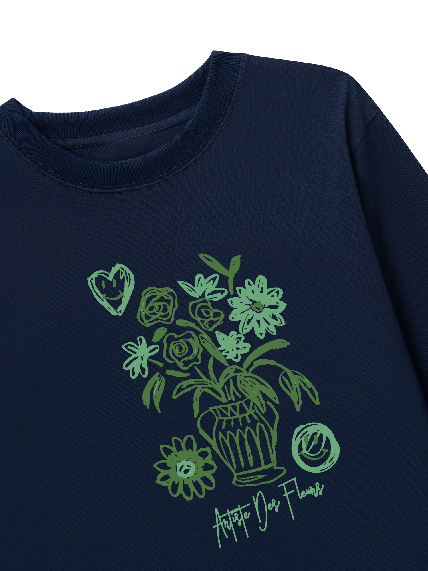 Áo Thun Dài Tay Floral Artiste Des Fleurs