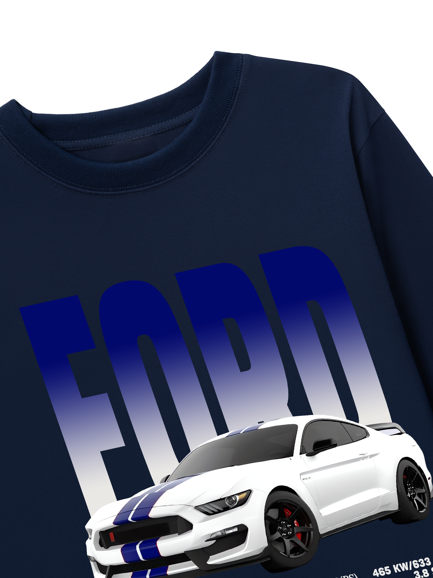 Áo Thun Dài Tay Ford GT 350 White Blue