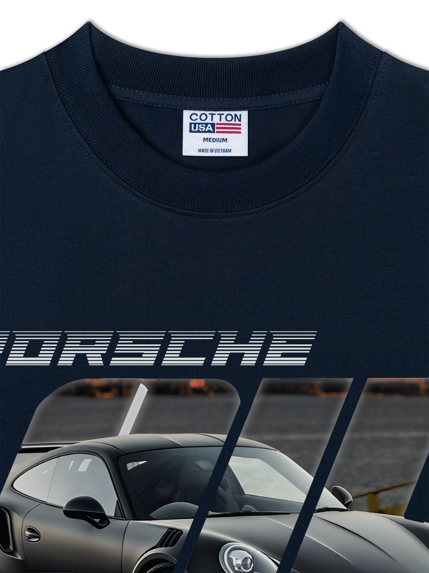 Áo Thun Relaxed Fit Porsche Silver Turbo S