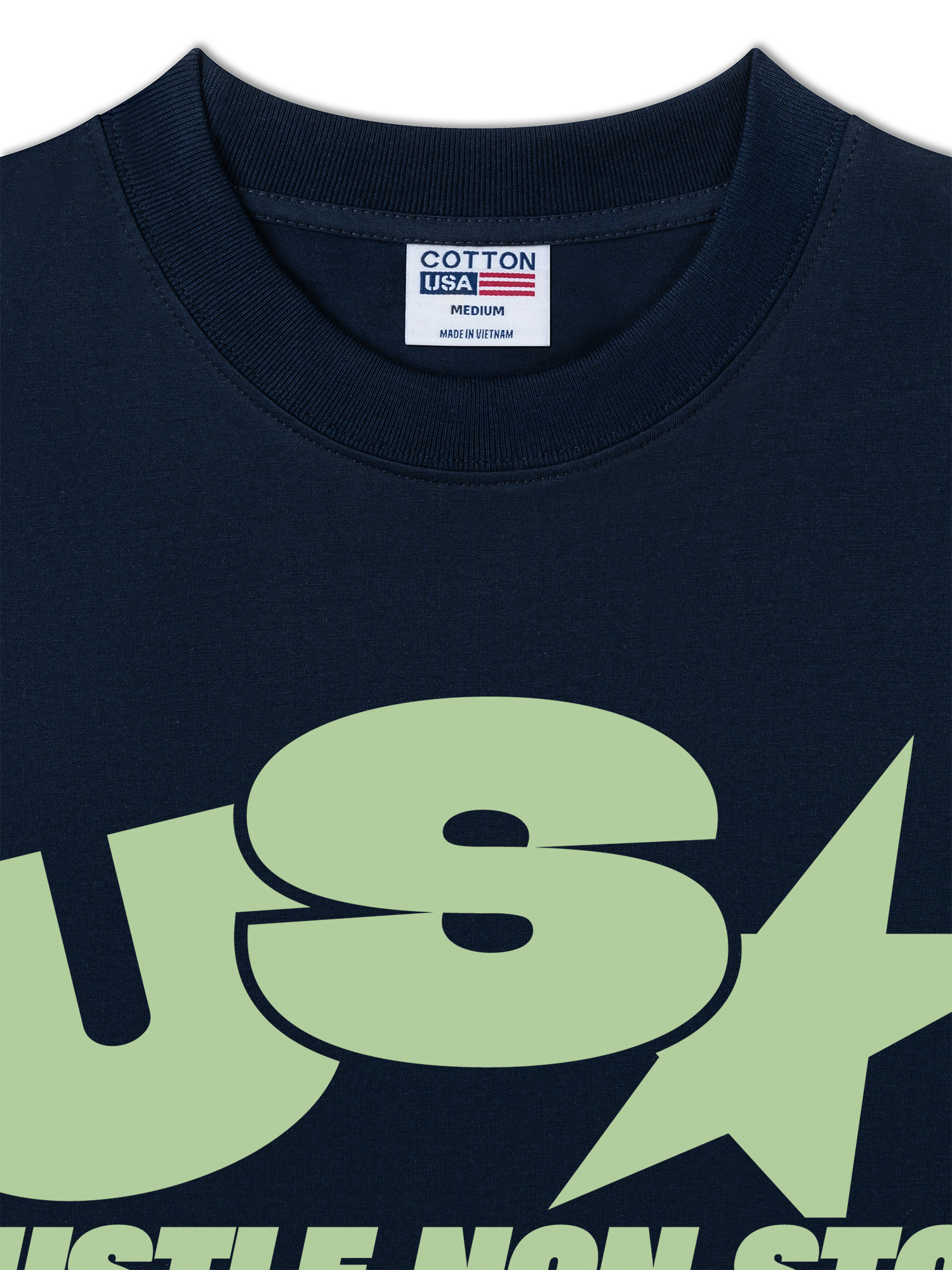 Áo Thun Relaxed Fit USA Hustle Non Stop