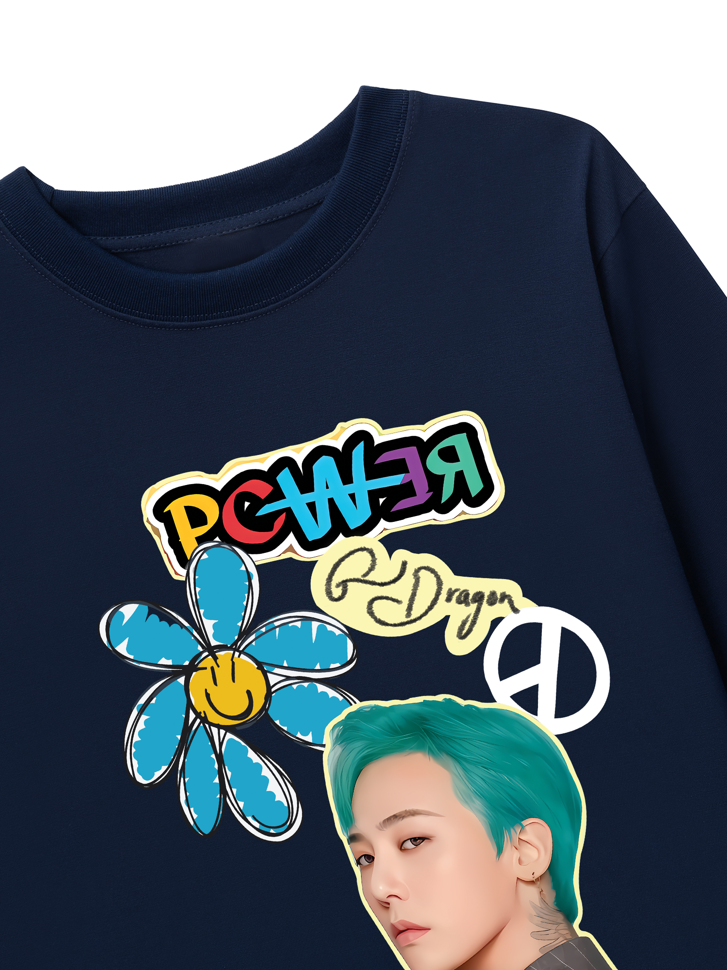 Áo Thun Dài Tay Idol Gradon Power BLue