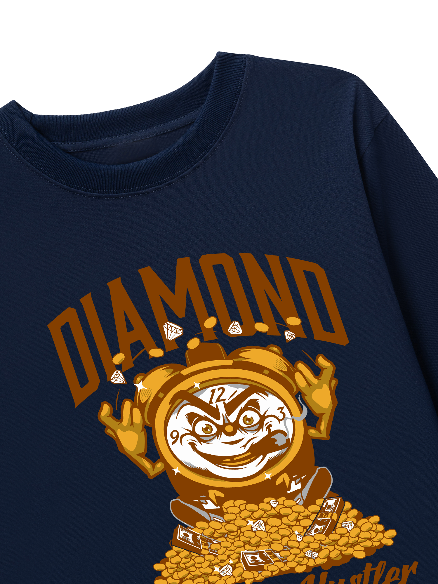 Áo Thun Dài Tay Money Diamond Cluster Hustler